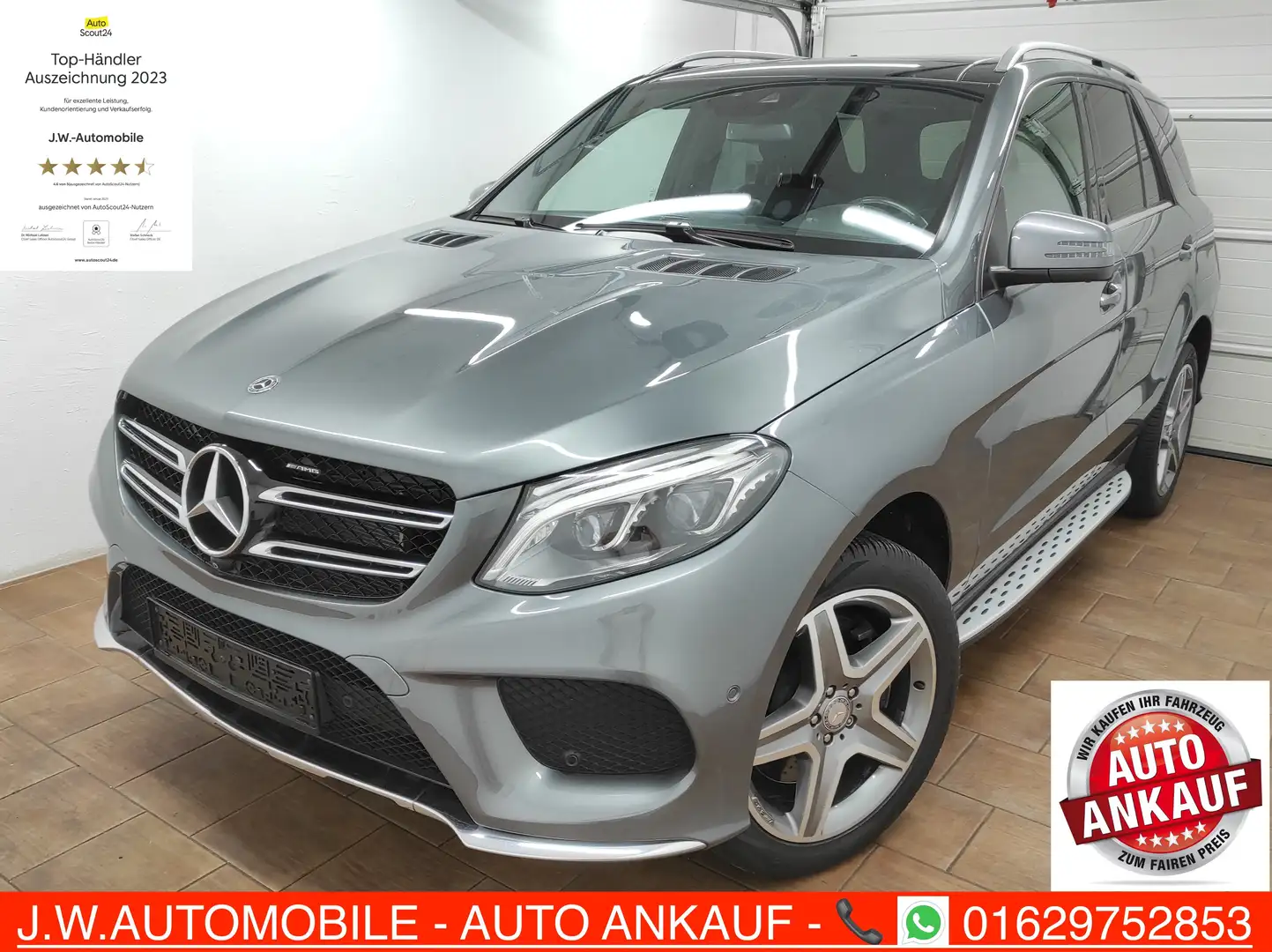 Mercedes-Benz GLE 400 4Matic 9G-TRONIC AMG-LINE PANORAMA LEDER 360° Gris - 1