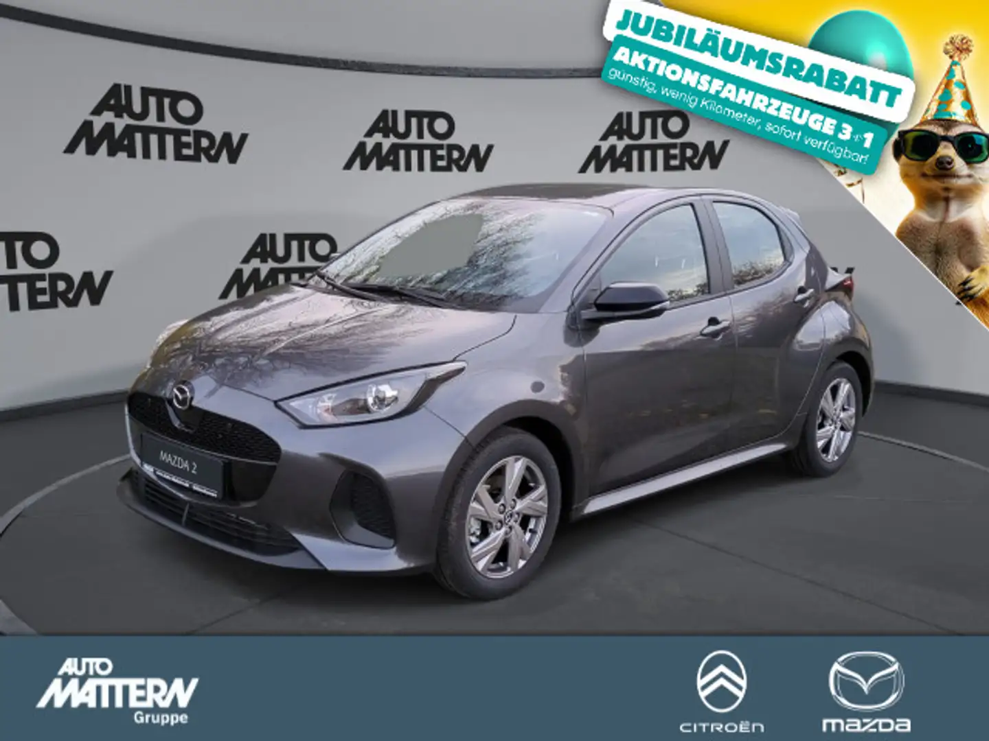 Mazda 2 MAZDA 2 1.5 Hybrid Exclusive-Line HEV Grau - 1
