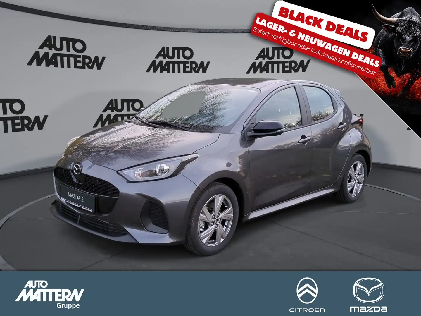 Mazda 2 MAZDA 2 1.5 Hybrid Exclusive-Line HEV BlackDea Grijs - 1