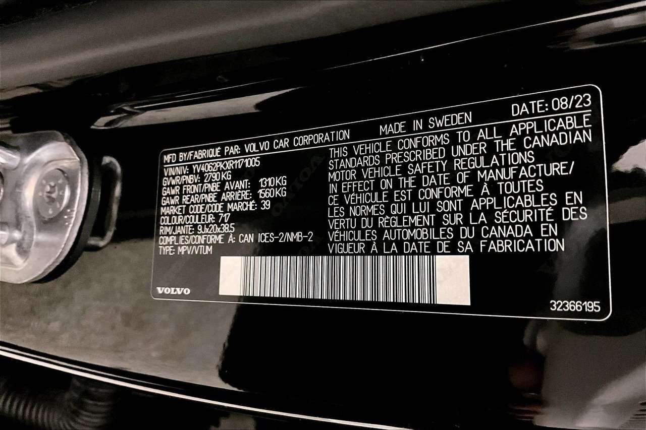 2024 Volvo XC90 CORE BRIGHT CLIMATE - 20'' WHEELS - PANORAMIC SUNR thumb 35