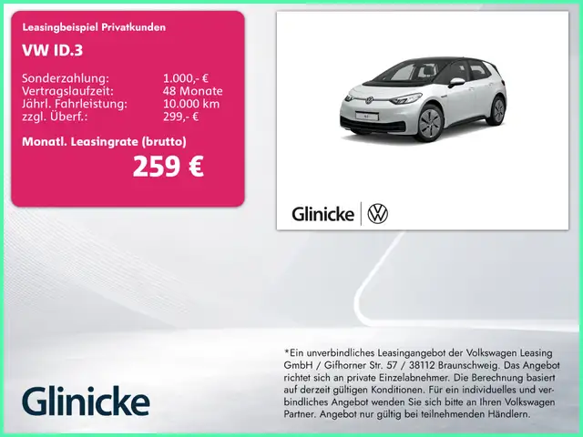 Volkswagen ID.3 Pro Performance Nav/Komfort/SHZ/ACC/LHZ/18"