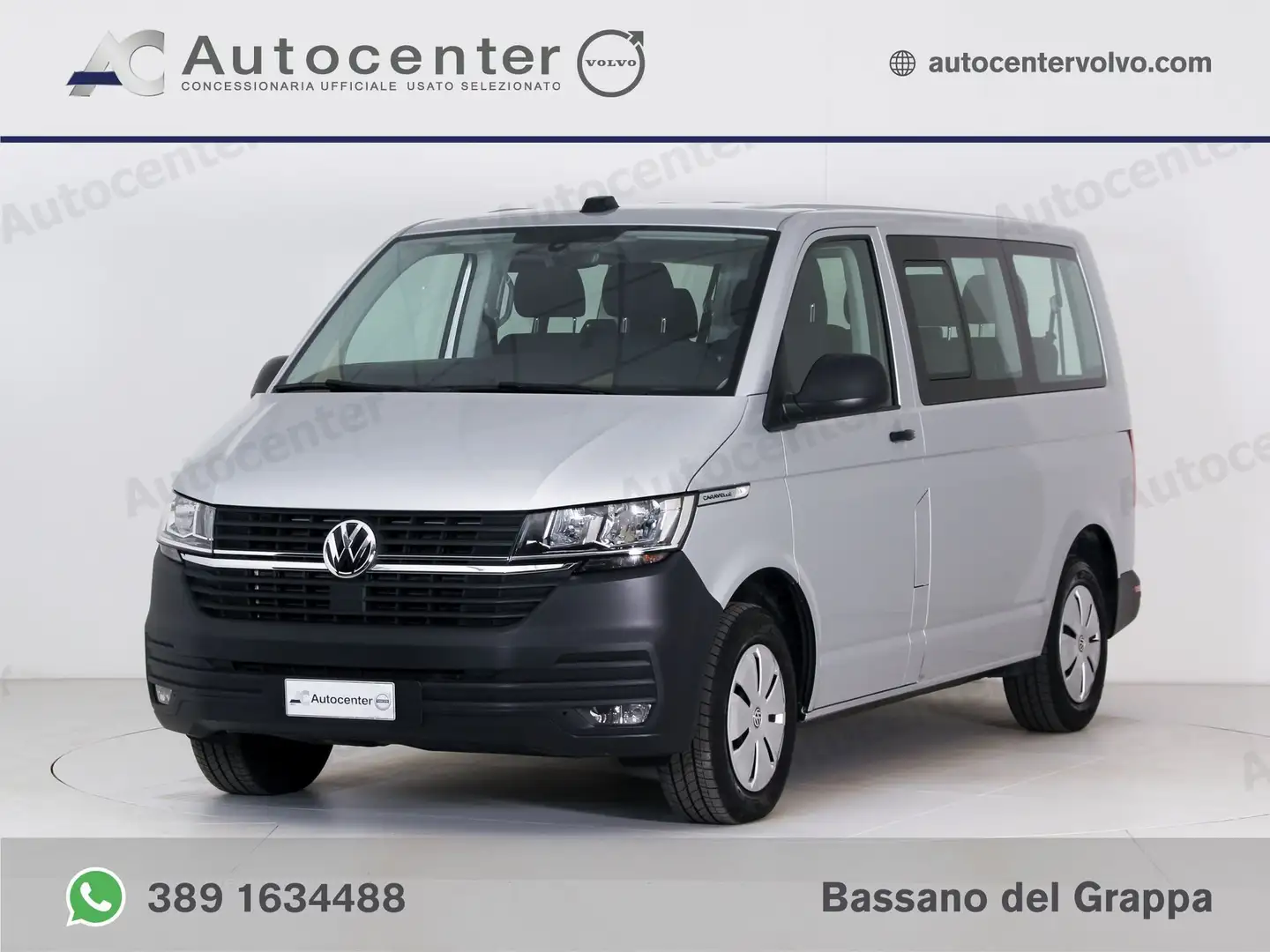 Volkswagen T6 Caravelle 2.0 TDI 150CV DSG PC 9 POSTI Argent - 1