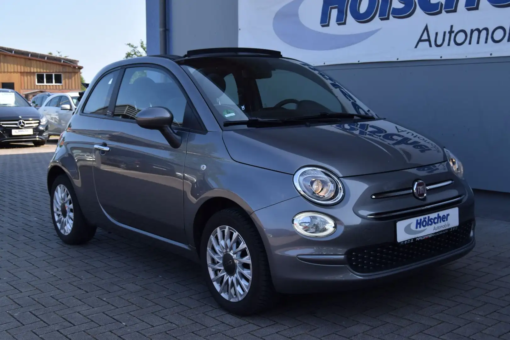 Fiat 500C Cabrio!AUTOM!Navi,Parks,Tempom,LM,Felg,, Grau - 1