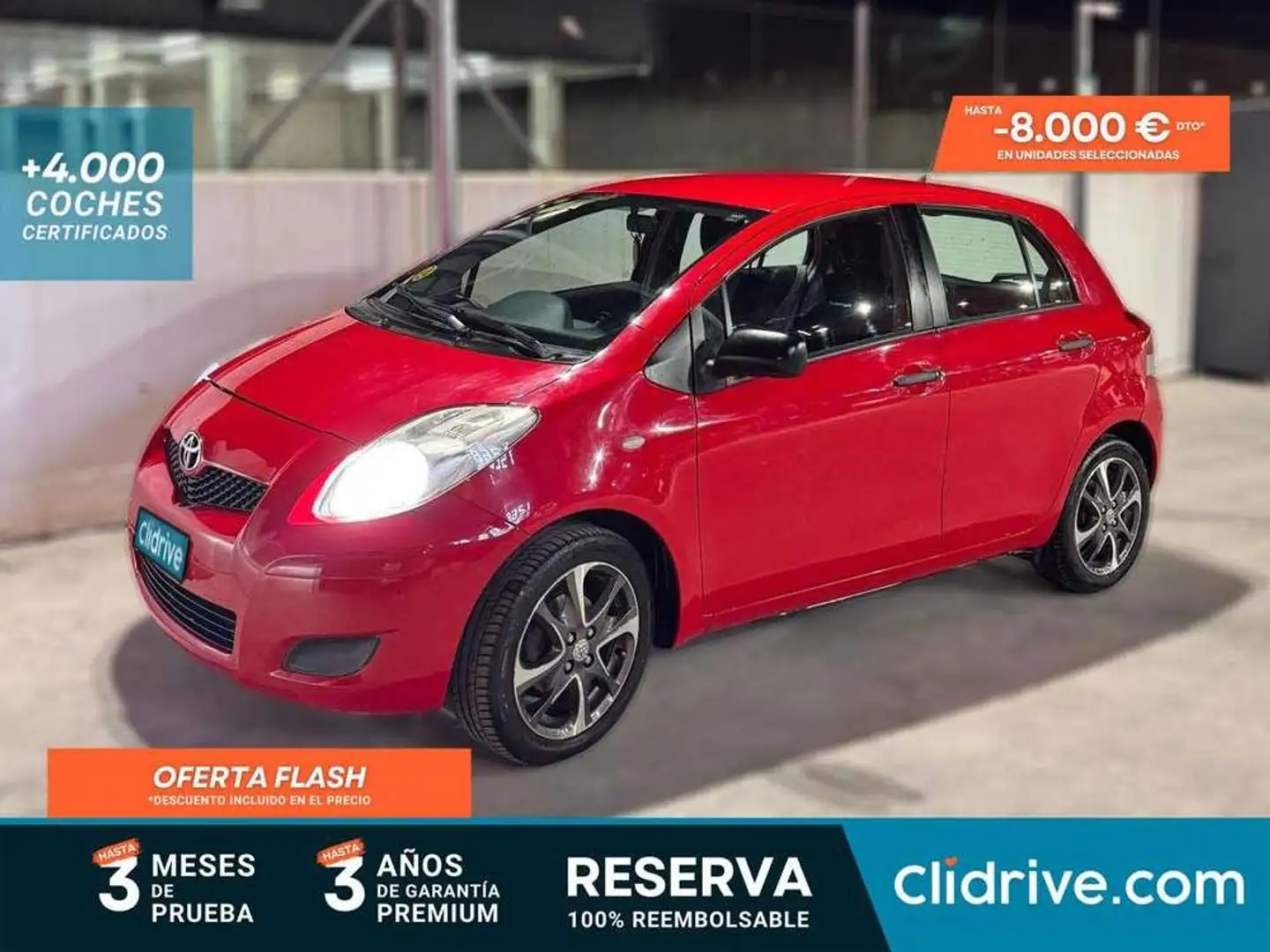 Toyota Yaris 1.4D-4D Live Rojo - 1