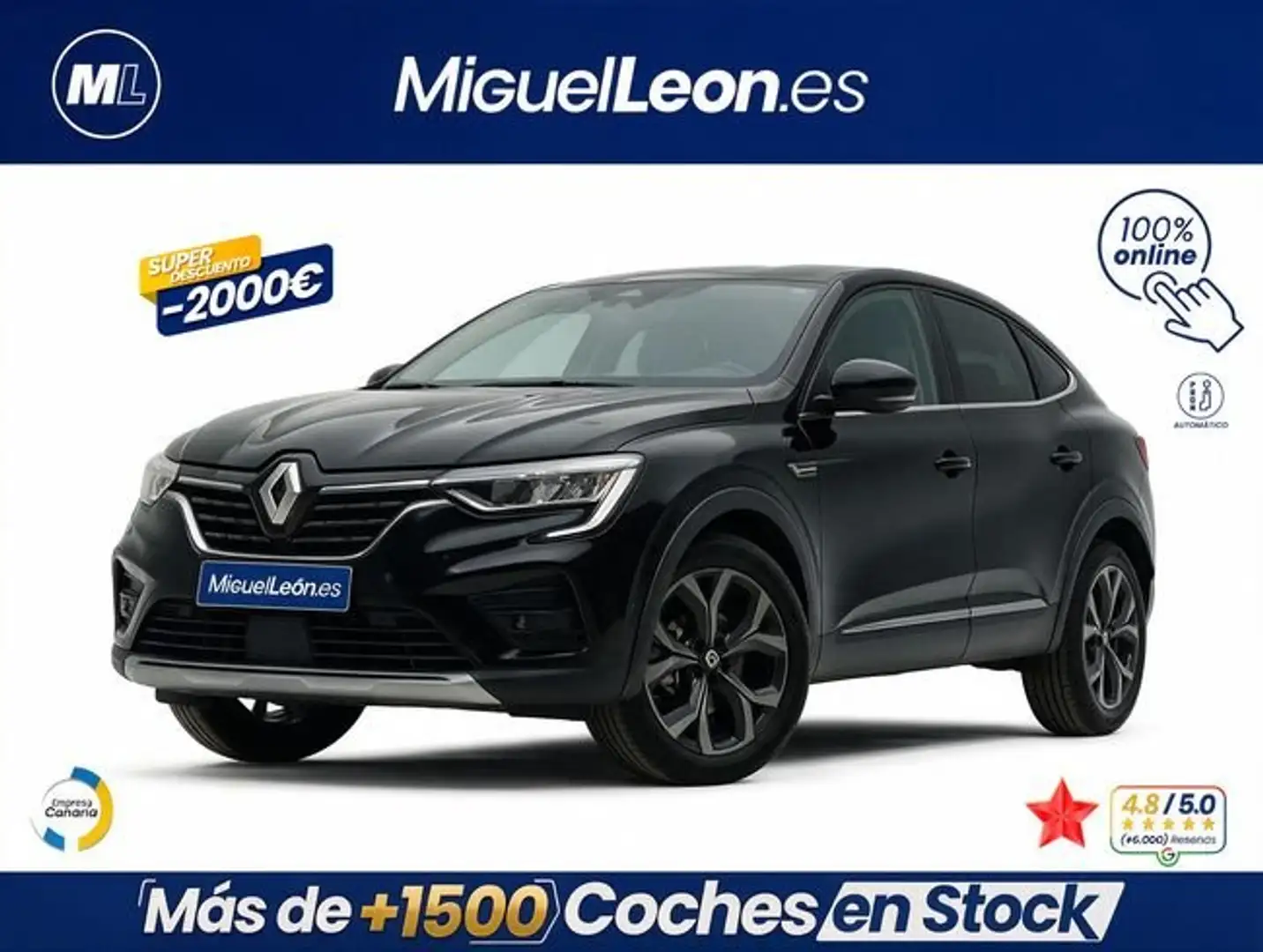 Renault Arkana Techno E-TECH full hybrid 105kW(145CV) Negro - 1