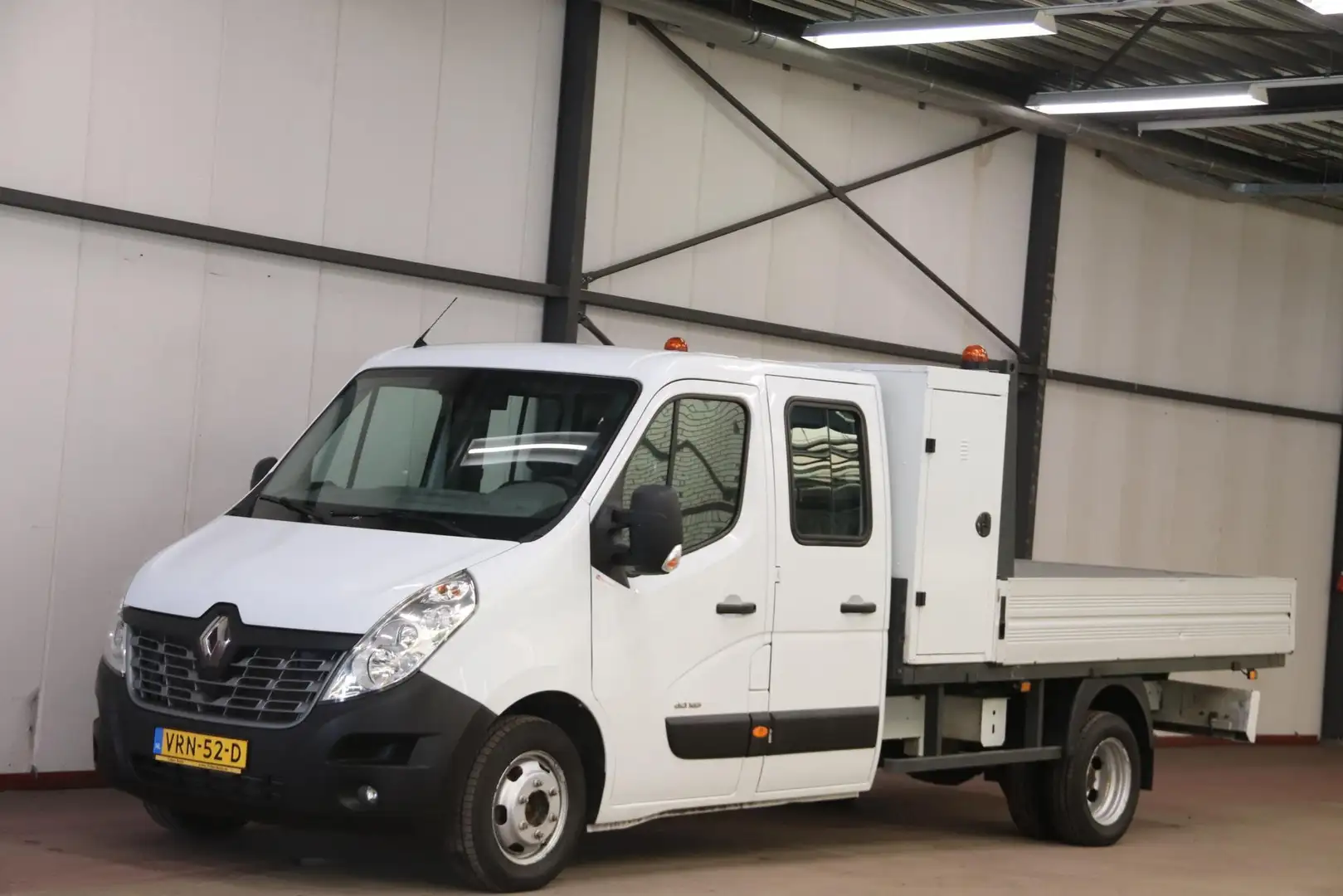 Renault Master 2.3 dCi DC DUBBEL CABINE OPEN LAADBAK Wit - 1