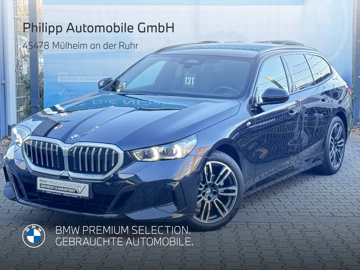 BMW 520 i M Sport PANO AHK h&k DA+ 360° Ad-LED StHzg Schwarz - 1