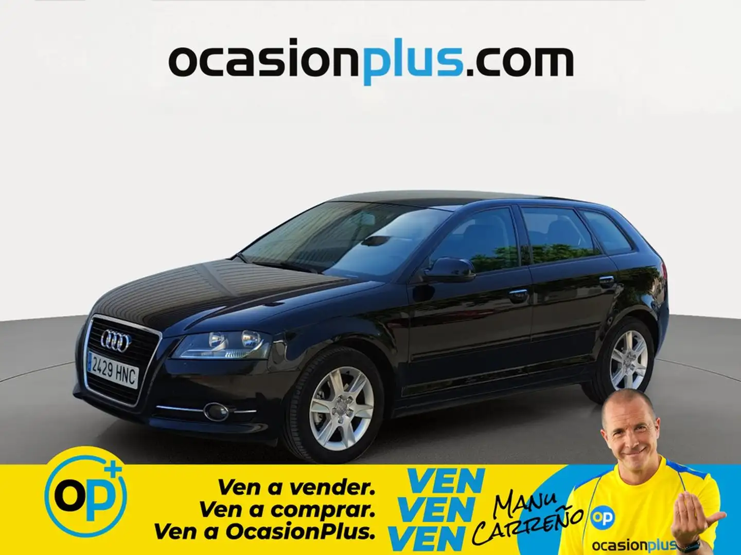 Audi A3 Sportback 2.0TDI Attraction Negro - 1