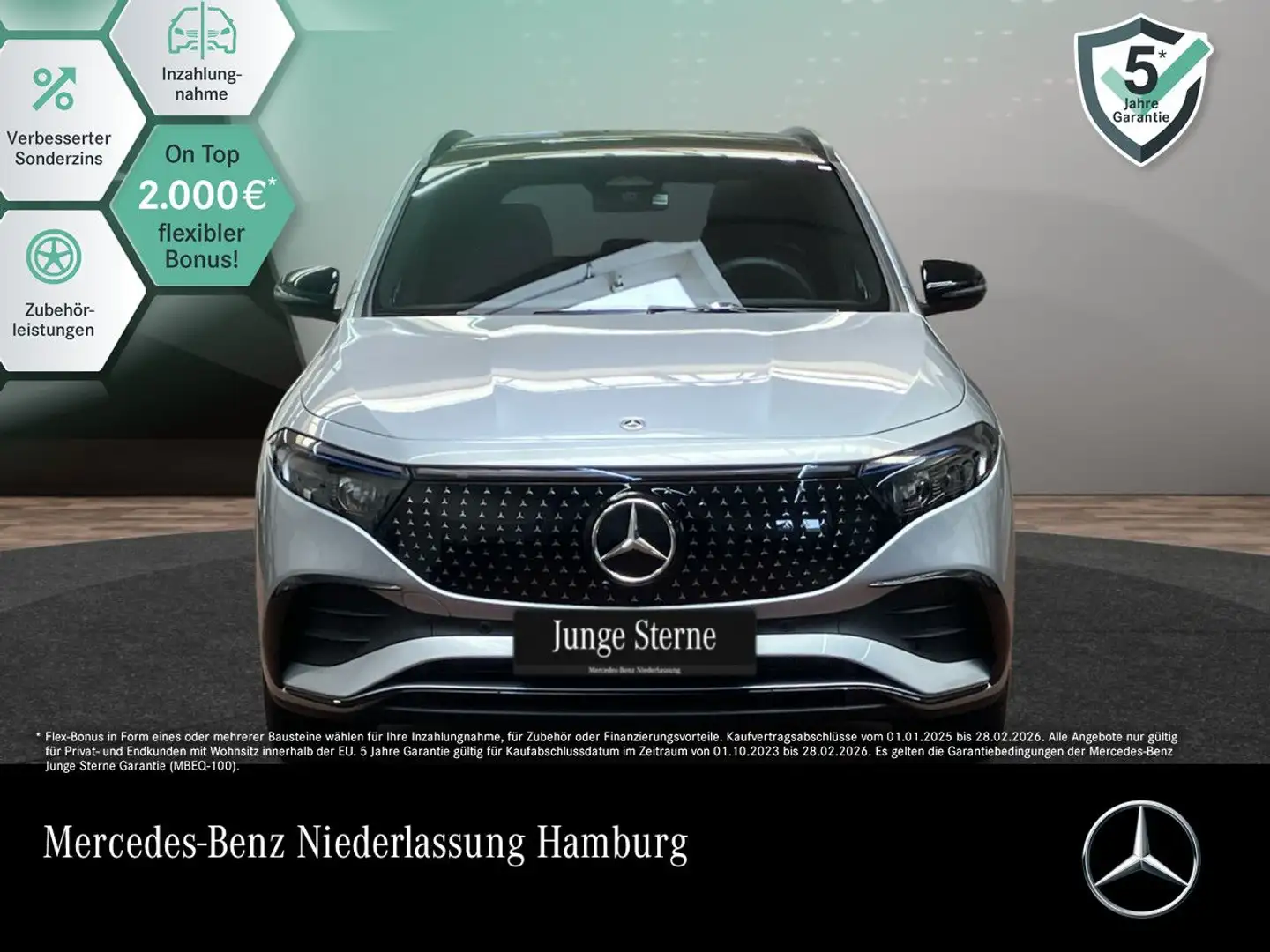 Mercedes-Benz EQA 300 4M AMG+NIGHT+PREMIUM+PANO+360+MEMORY+HUD Argintiu - 1