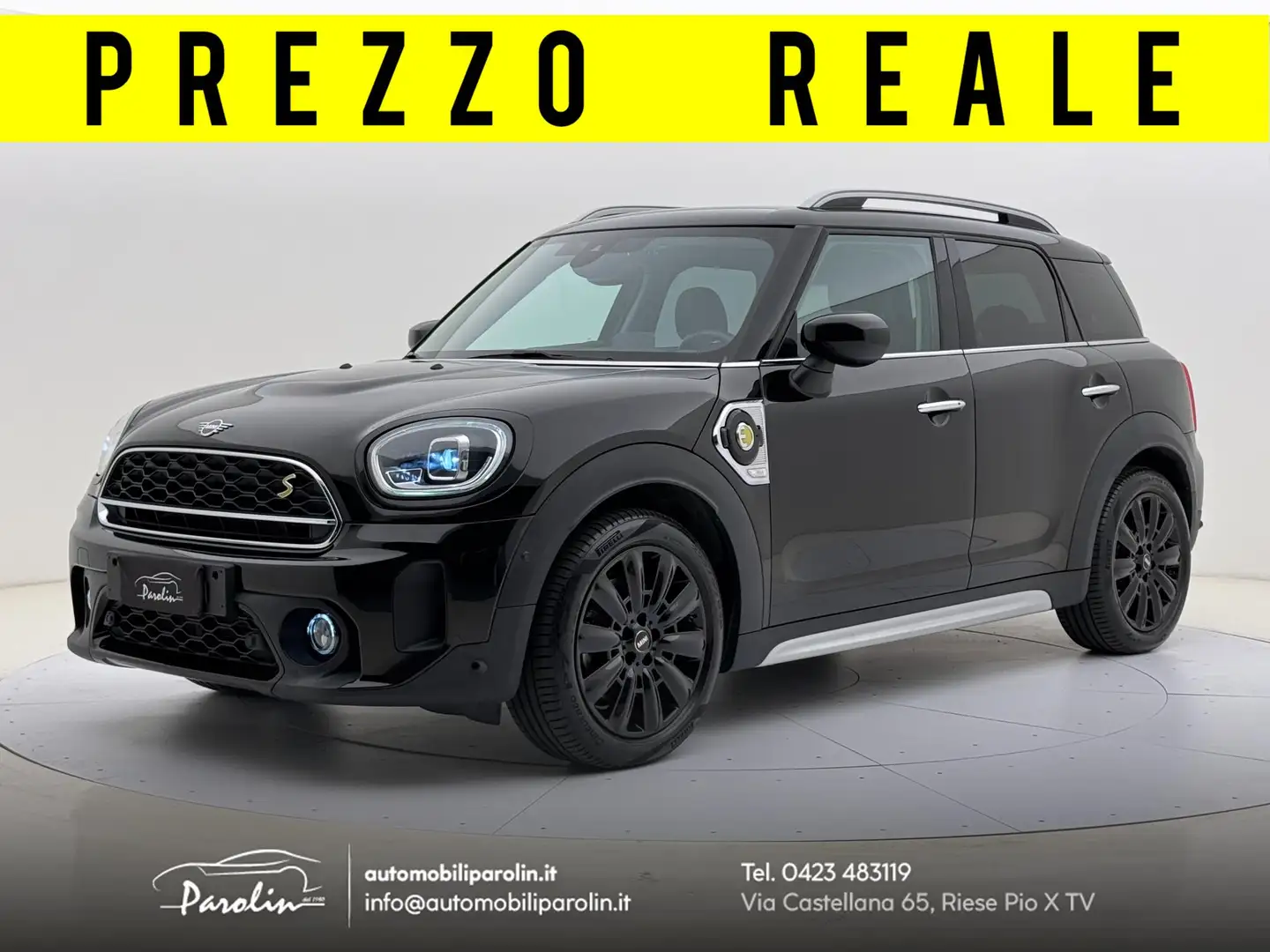 MINI Cooper SE Countryman 1.5 All4 all4 auto LED-ACC-Park-Telecamera-CarPlay Nero - 1