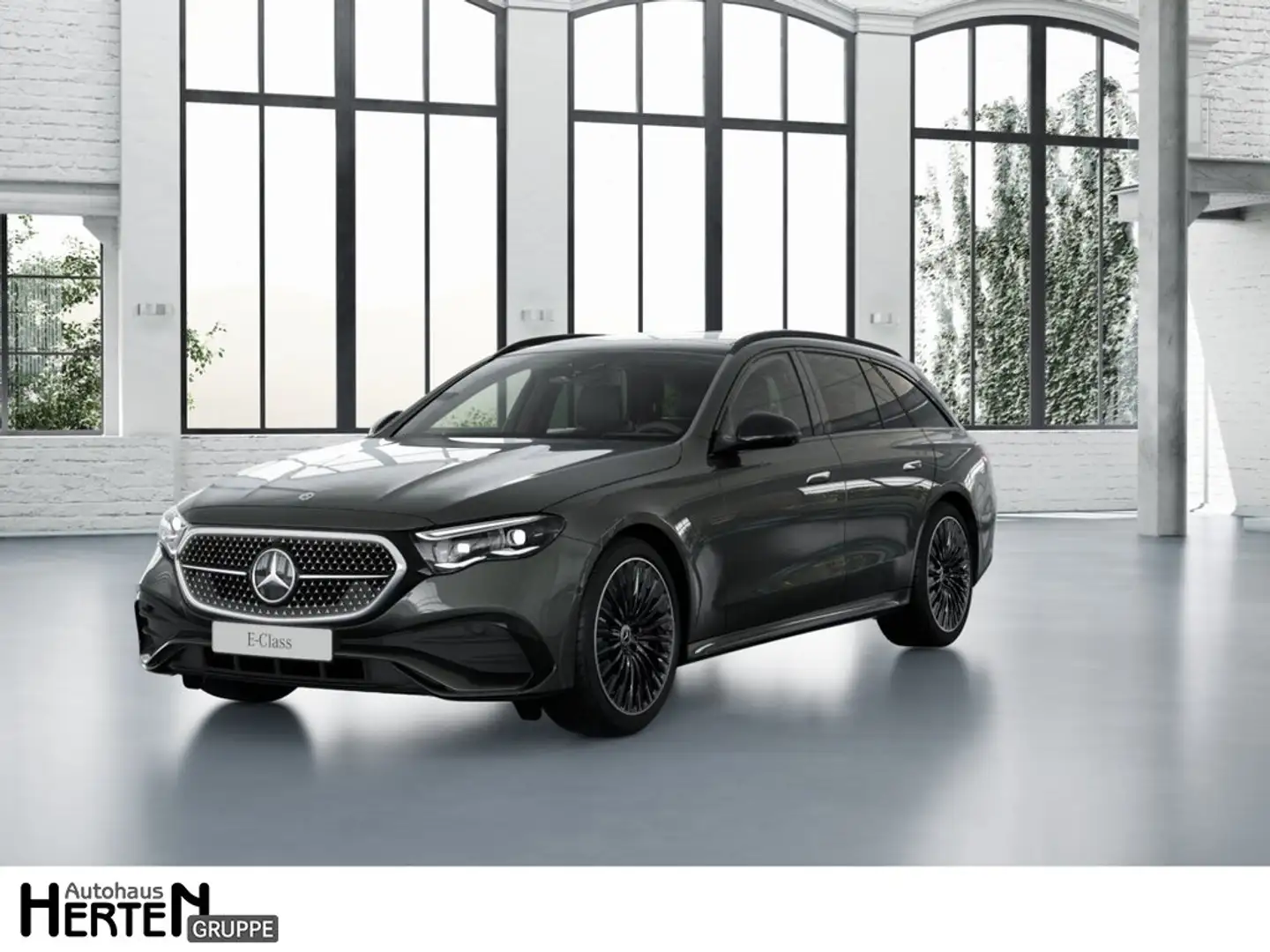Mercedes-Benz E 220 d T 4M AMG+NIGHT+PANO+360°+AHK+BURMESTER Grau - 1