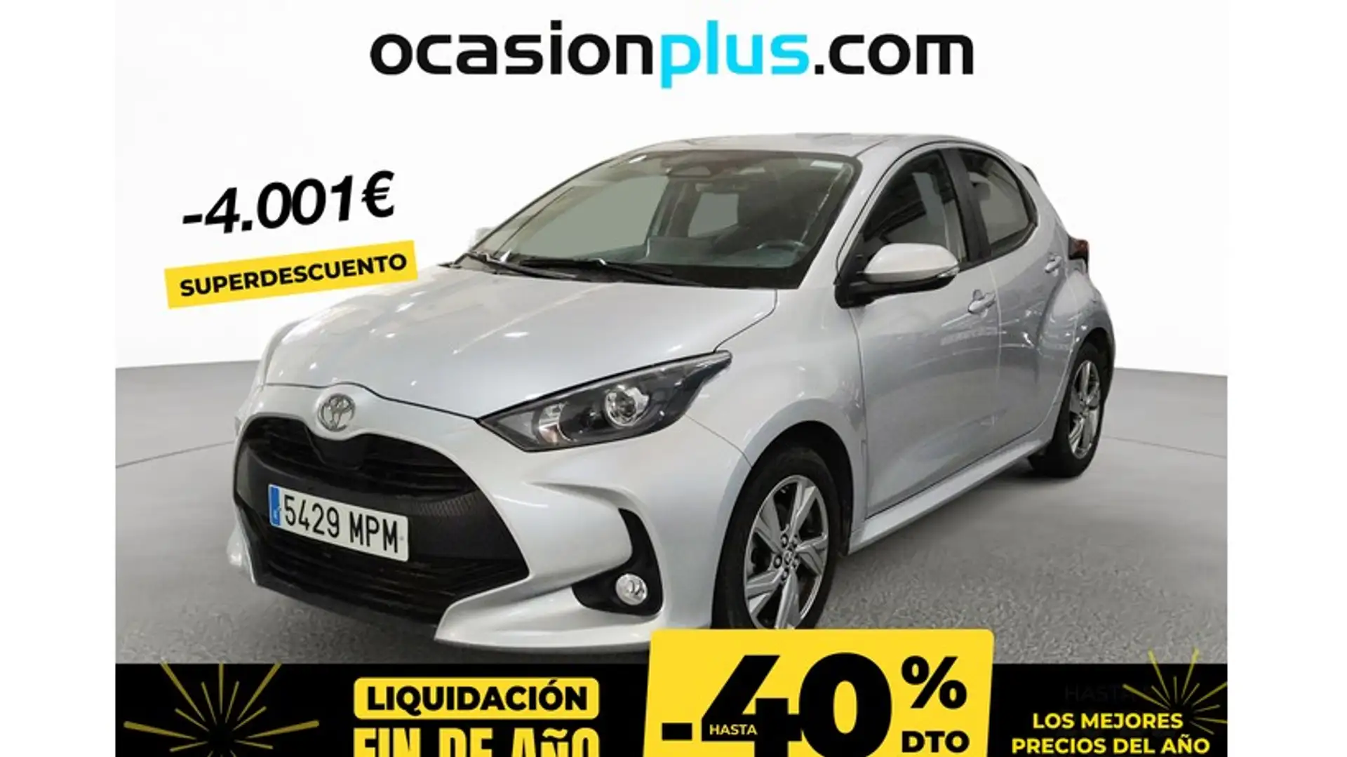 Toyota Yaris 120H 1.5 Active Plus Gris - 1