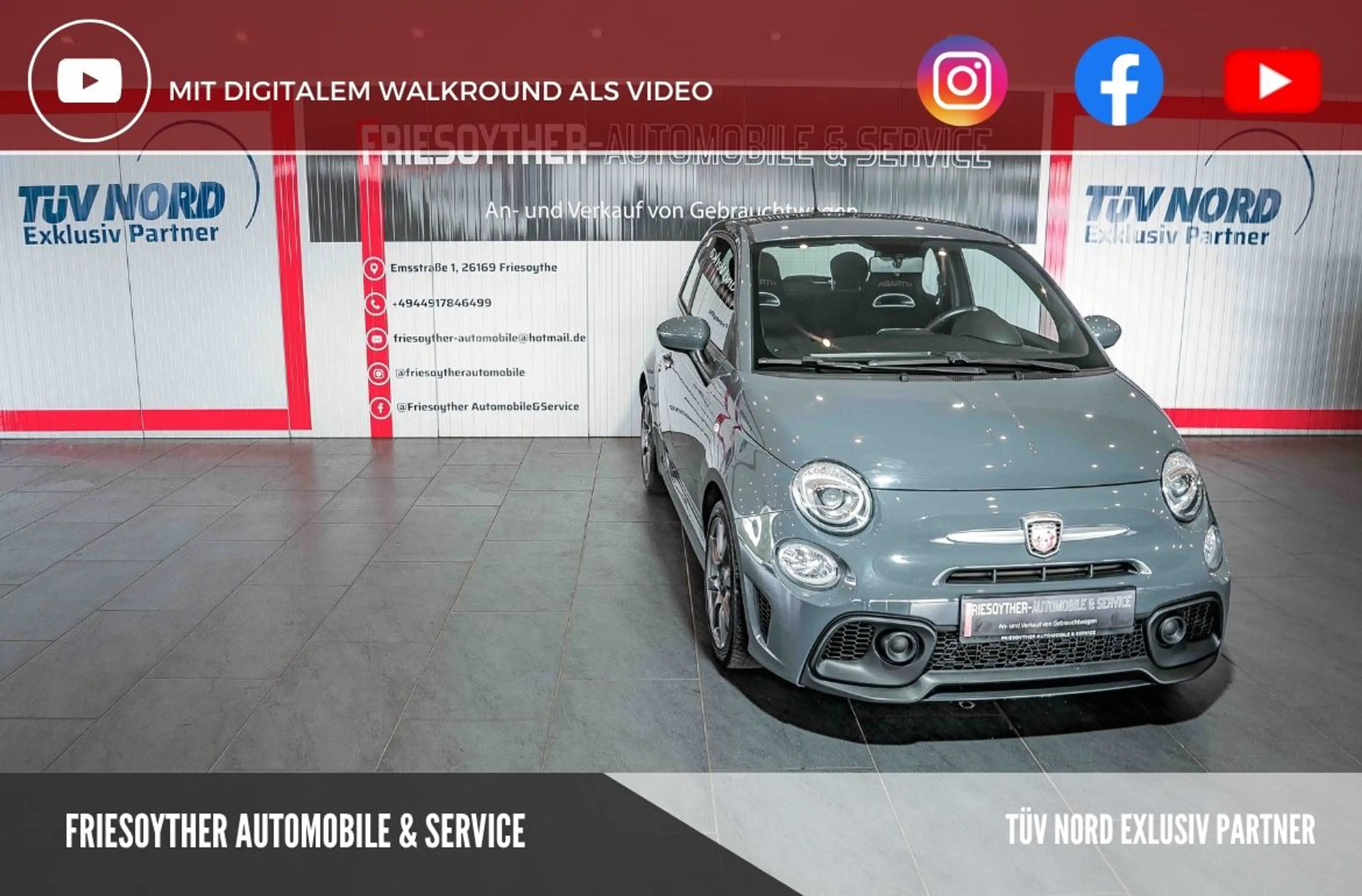 Abarth 500 1.4 T-jet 595 Sonderlack Sportauspuff 16LM