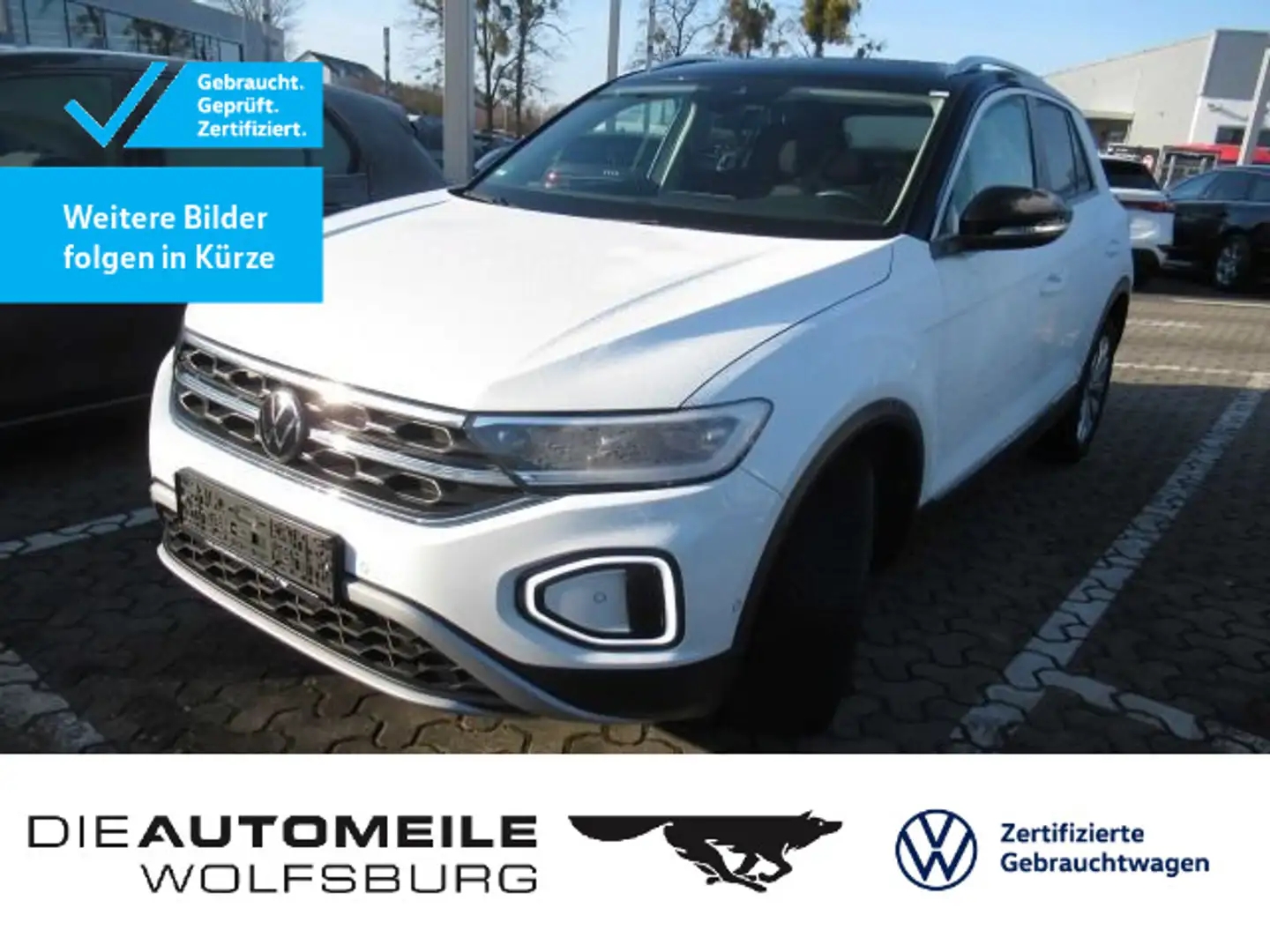 Volkswagen T-Roc 1.5 TSI DSG Style App-Connect/AHK/ACC Weiß - 1
