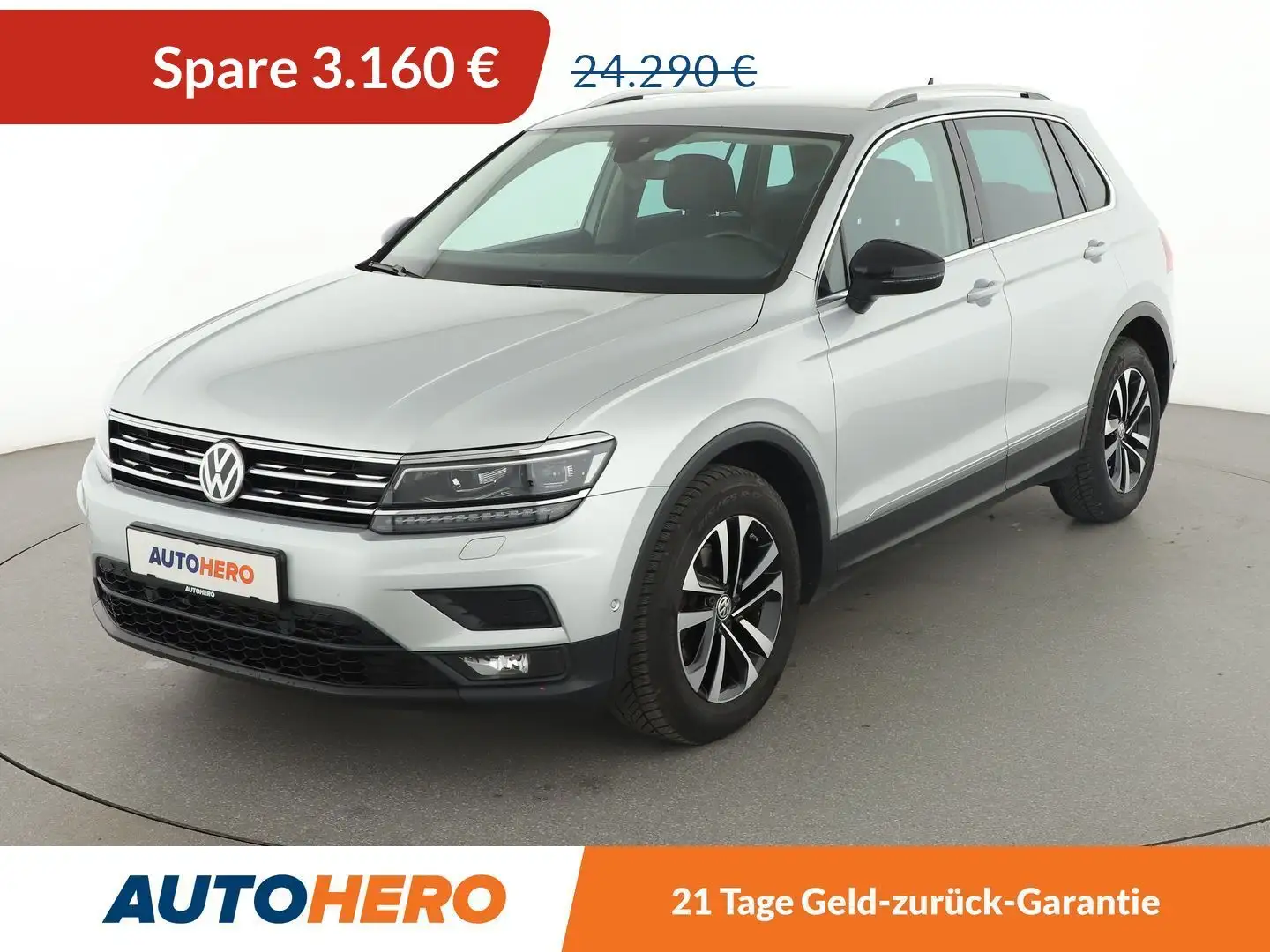 Volkswagen Tiguan 2.0 TDI IQ.DRIVE Aut.*NAVI*HEAD-UP*LED*ACC*PDC*SHZ Plateado - 1
