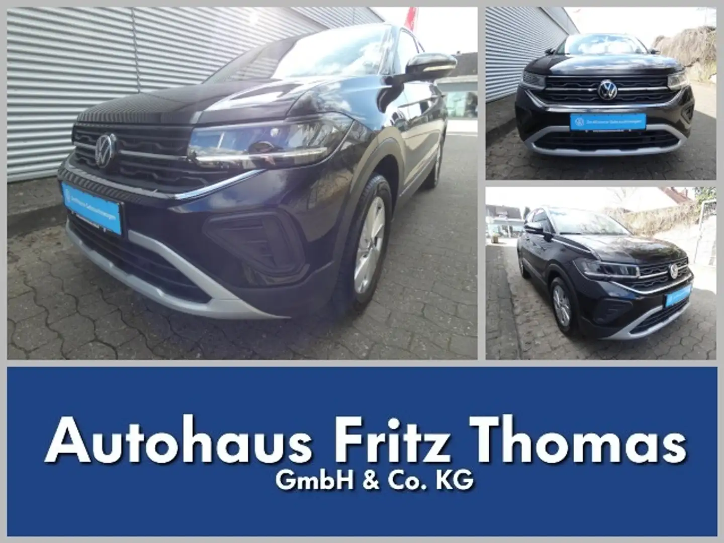 Volkswagen T-Cross 1.0 TSI DSG Life LED Navi AHK SHZ PDC ACC Klima Noir - 1