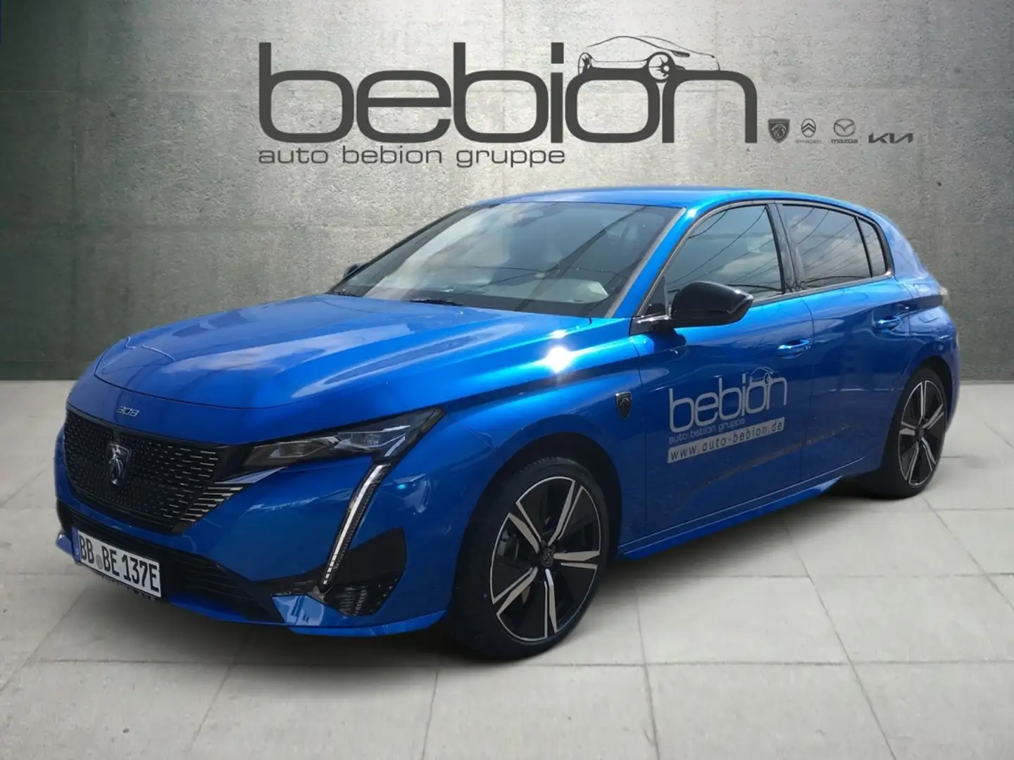 Peugeot 308 Plug-In Hybrid 225 e-EAT8 GT 360 FLA Massage Modrá - 2