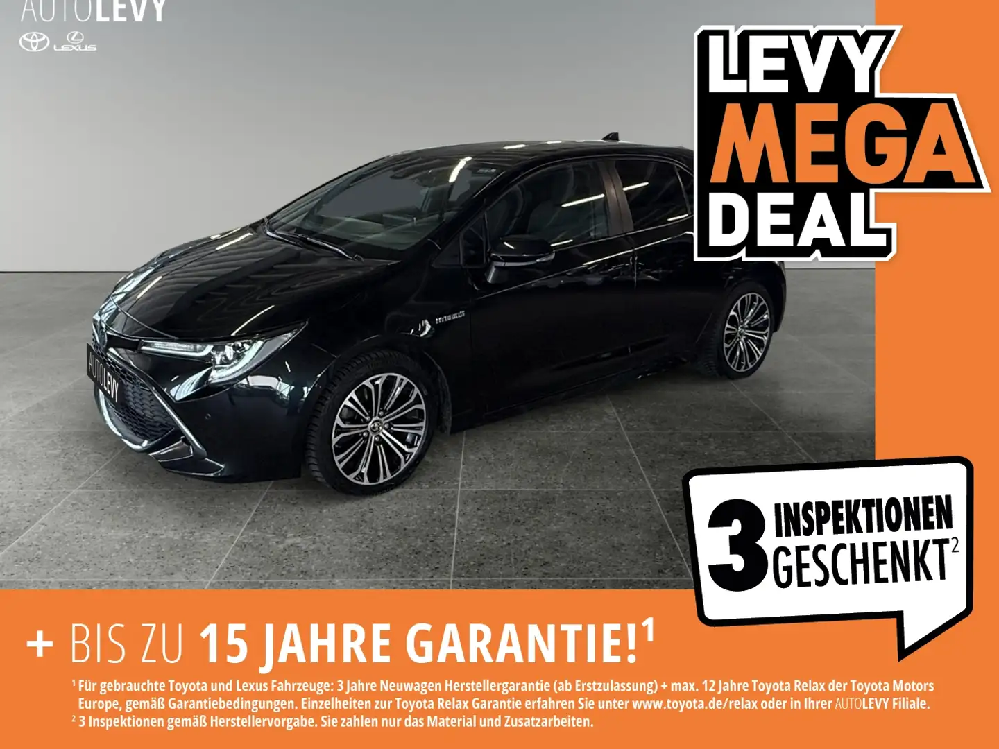 Toyota Corolla 2.0 Club +TechnikPaket+Navi+CarPlay+SHZ+ Negro - 1