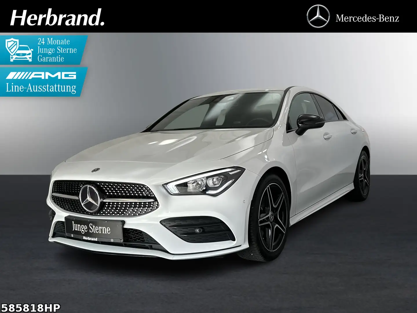 Mercedes-Benz CLA 200 d Coupé AMG Night-Paket Wit - 1