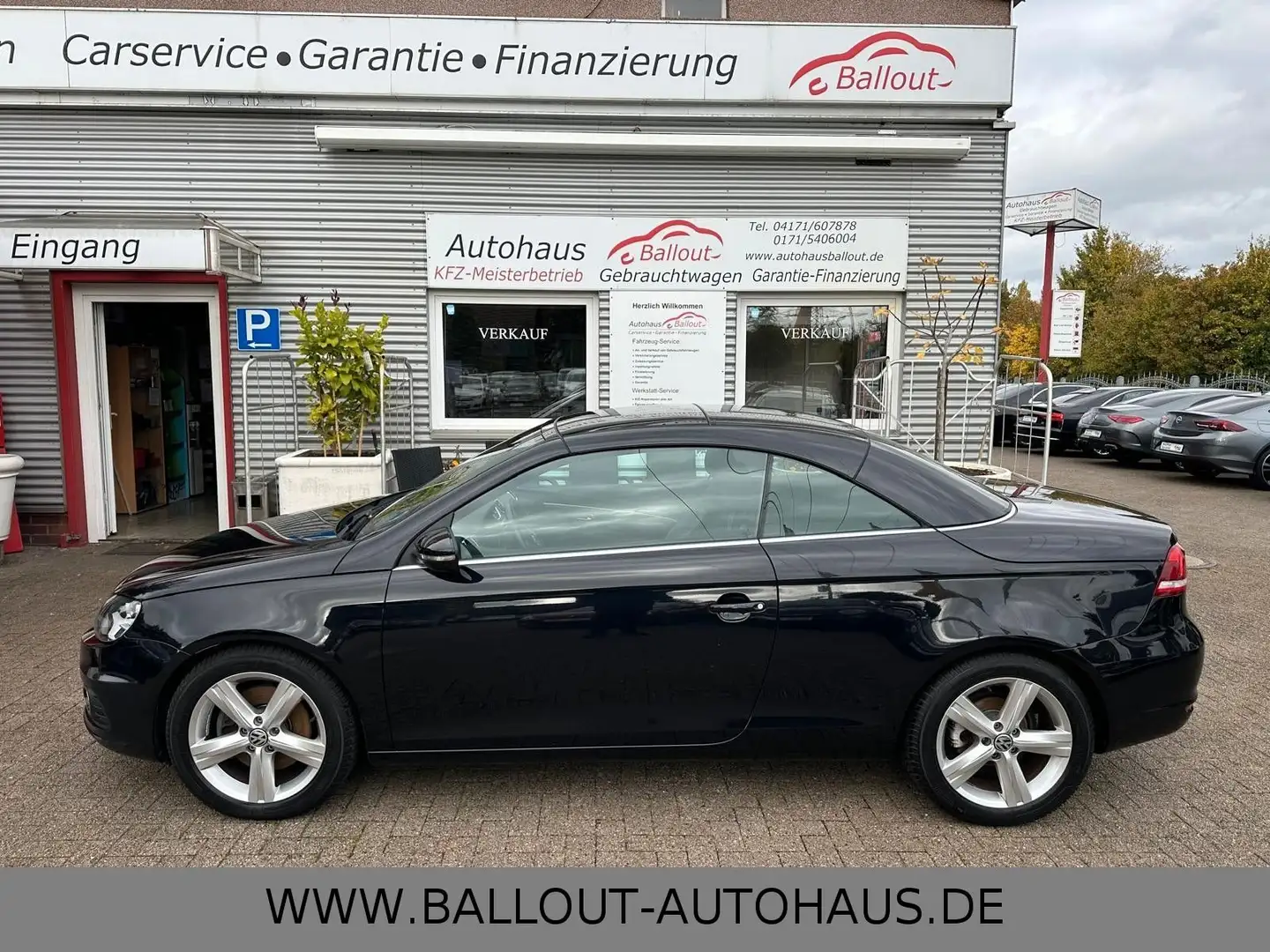 Volkswagen Eos *KLIMA*NAVI*PANO*SHZ*ZV*TÜV/AU NEU*PDC*EURO5* Schwarz - 1