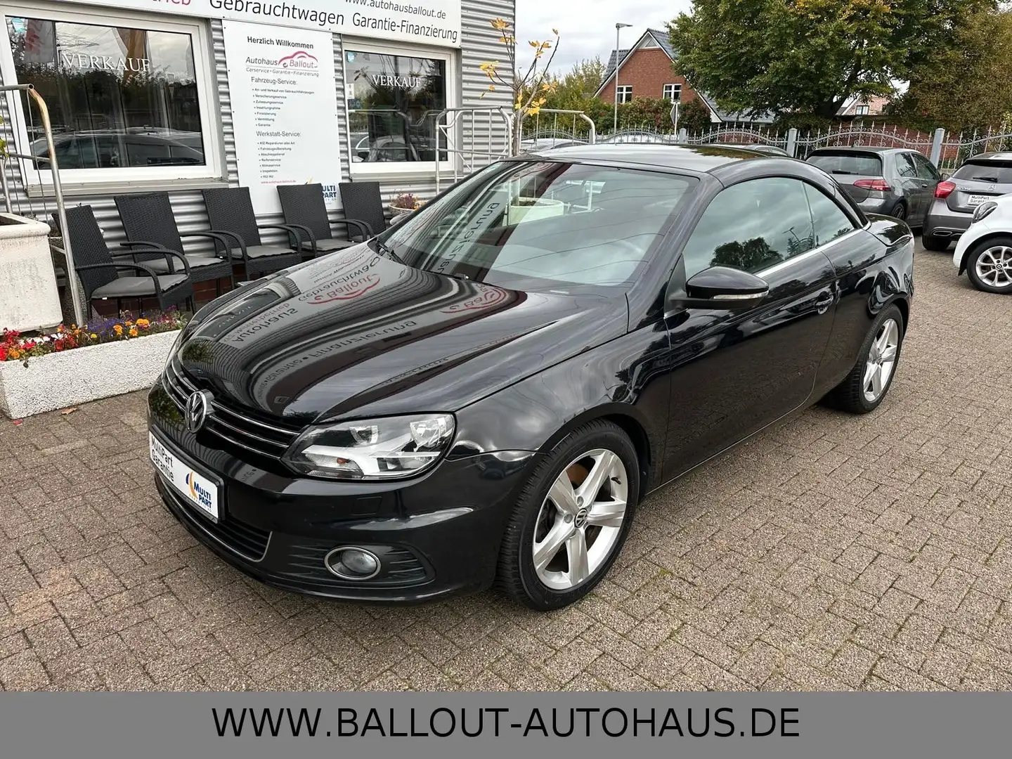 Volkswagen Eos *KLIMA*NAVI*PANO*SHZ*ZV*TÜV/AU NEU*PDC*EURO5* Schwarz - 2