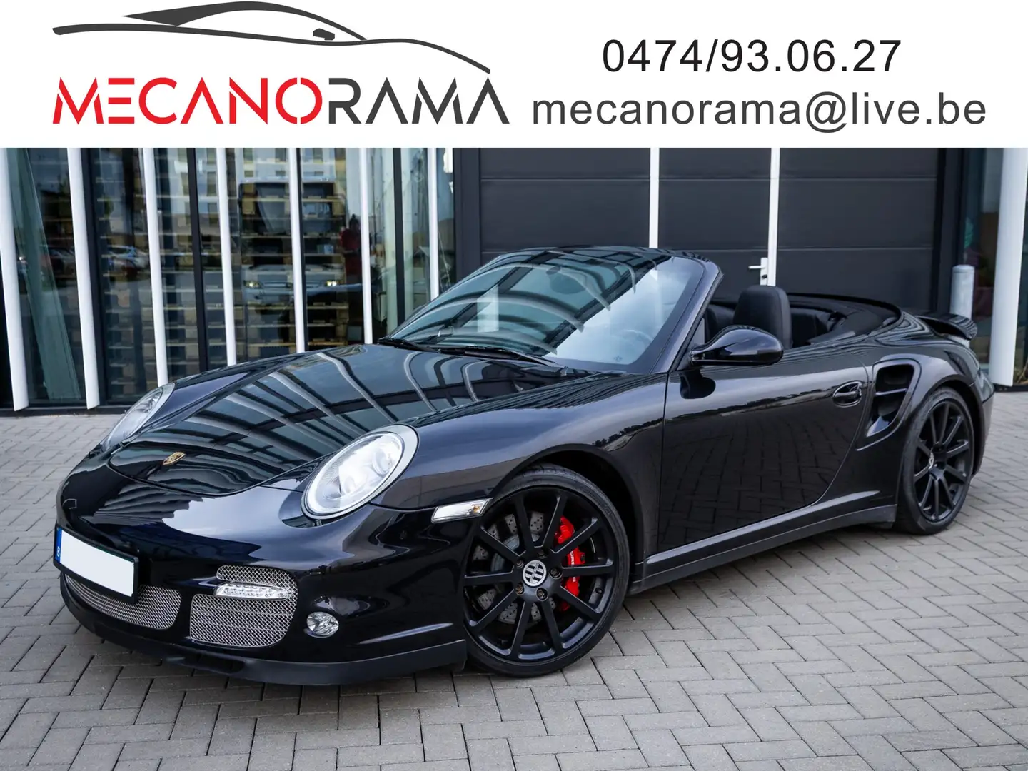 Porsche 911 Turbo 3.8 PDK // 500cv - Cabrio Zwart - 1