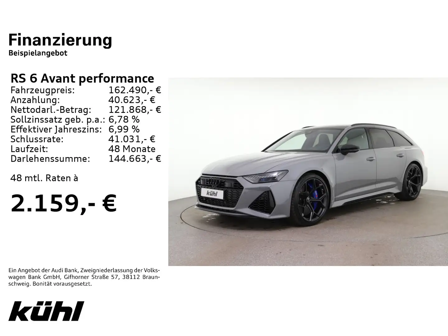 Audi RS6 RS-Dynamikpaket plus RS-S Grau - 2