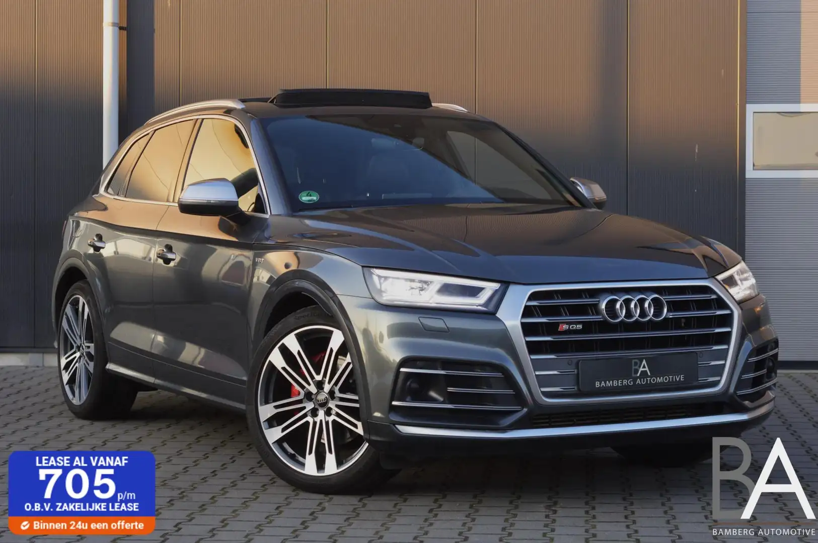 Audi SQ5 3.0 TFSI quattro|luchtvering|pano|leder|ACC|lane Grijs - 1