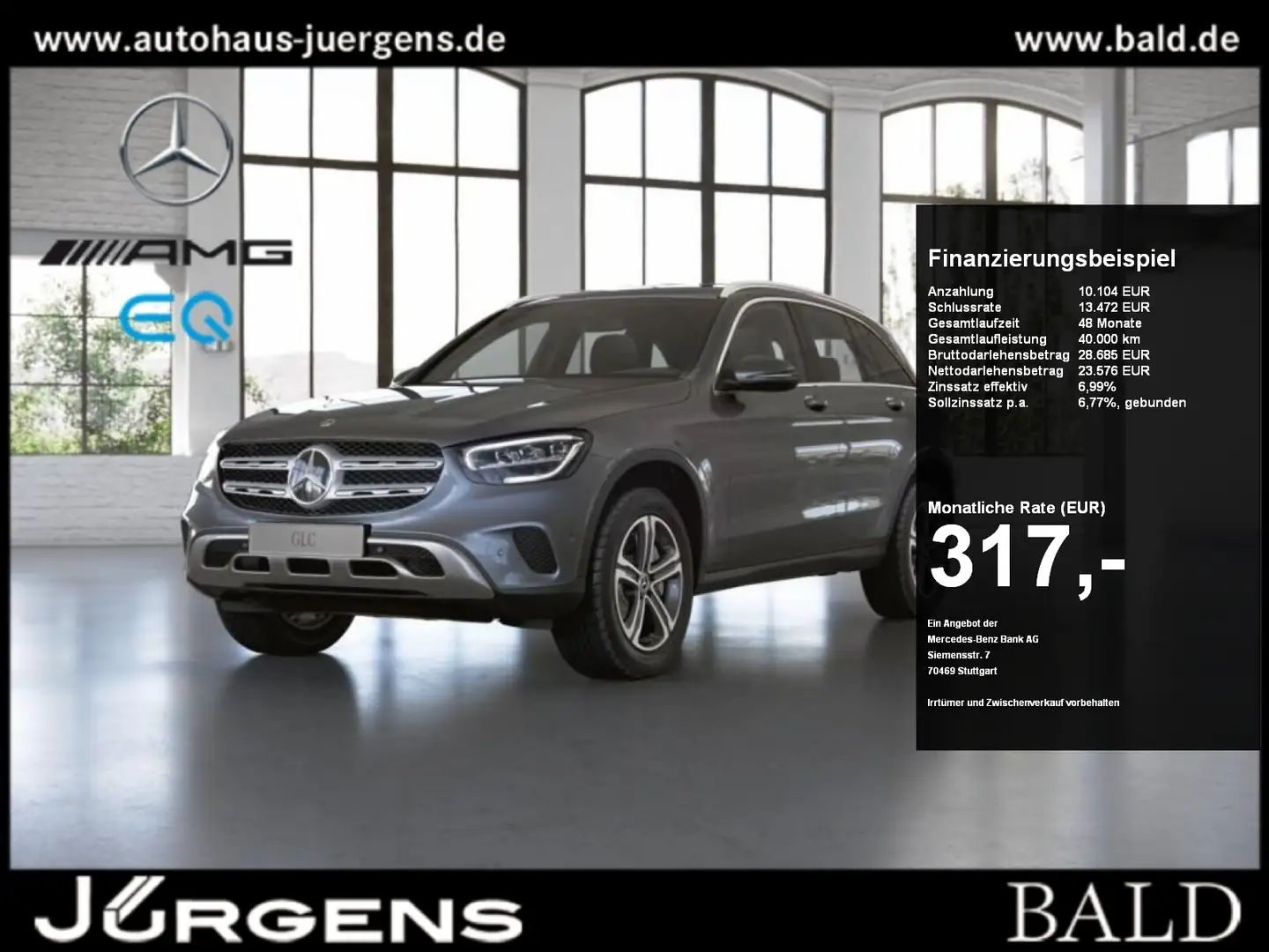 Mercedes-Benz GLC 300 de 4MATIC +MBUX+LED+AHK+Cam+AUT+SHZ Grau - 1