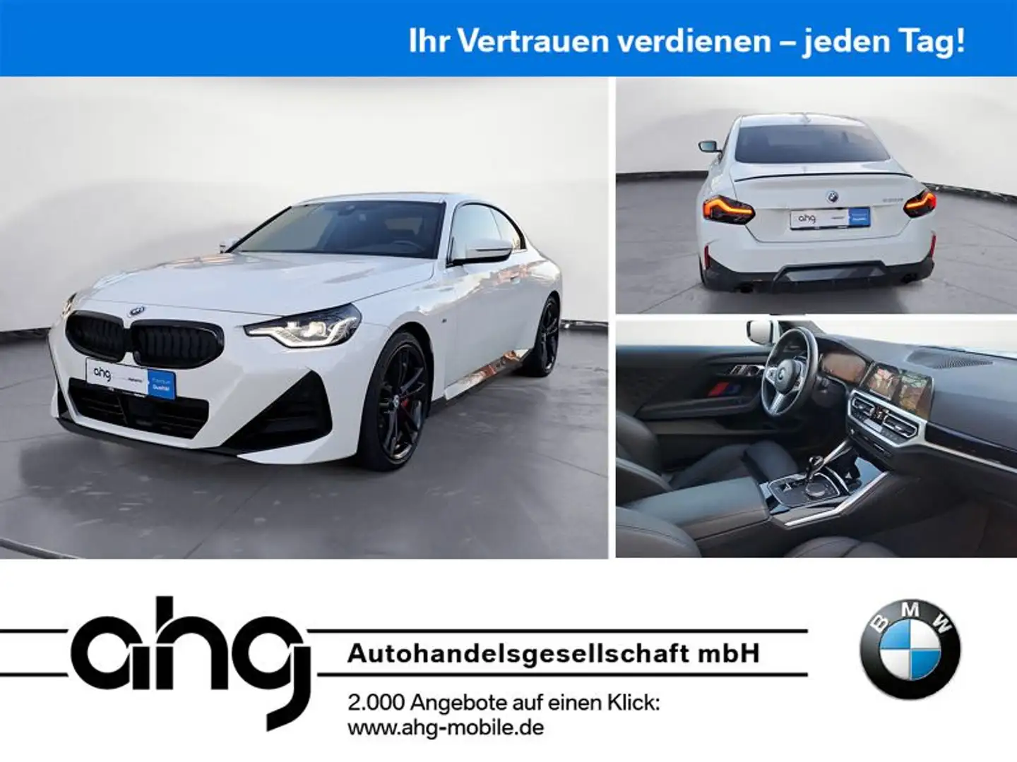 BMW 230 iA Coupe M Sport Navi Prof. Adaptive LED 19-Z Weiß - 1