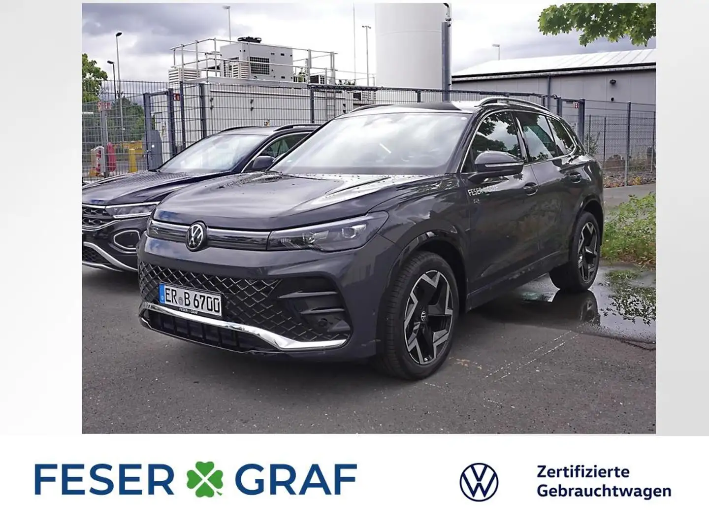 Volkswagen Tiguan 1.5 eTSI R-Line DSG ACC App-Connect RüKa Grau - 1