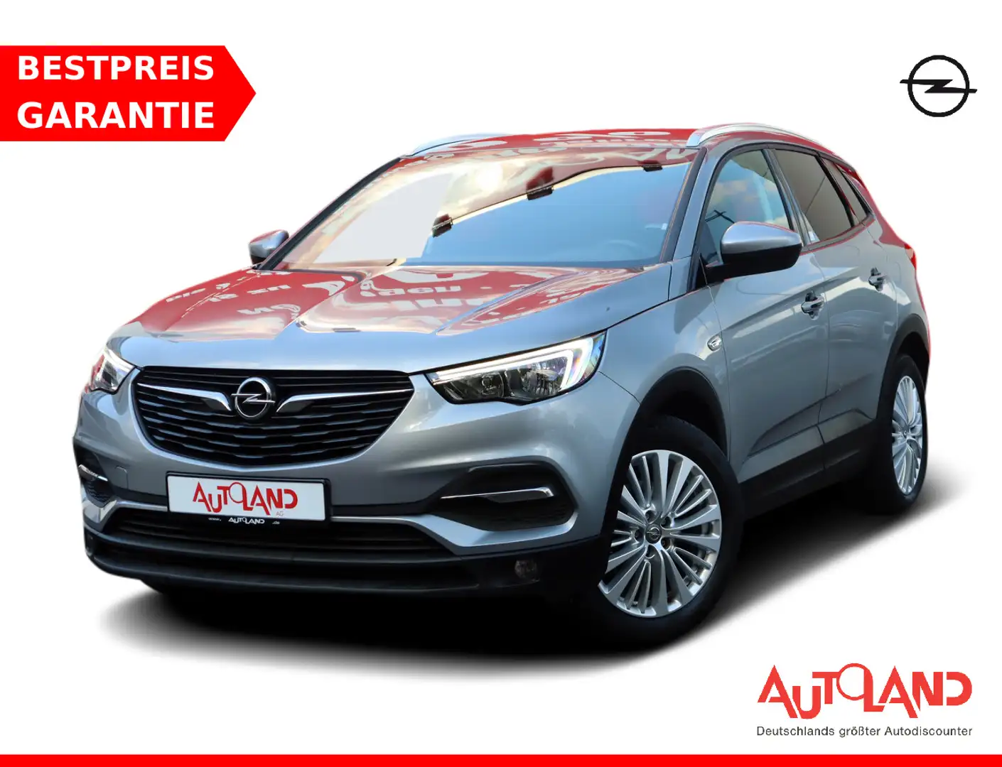 Opel Grandland X 1.2 AppConnect AHK Sitzheizung PDC Zilver - 1