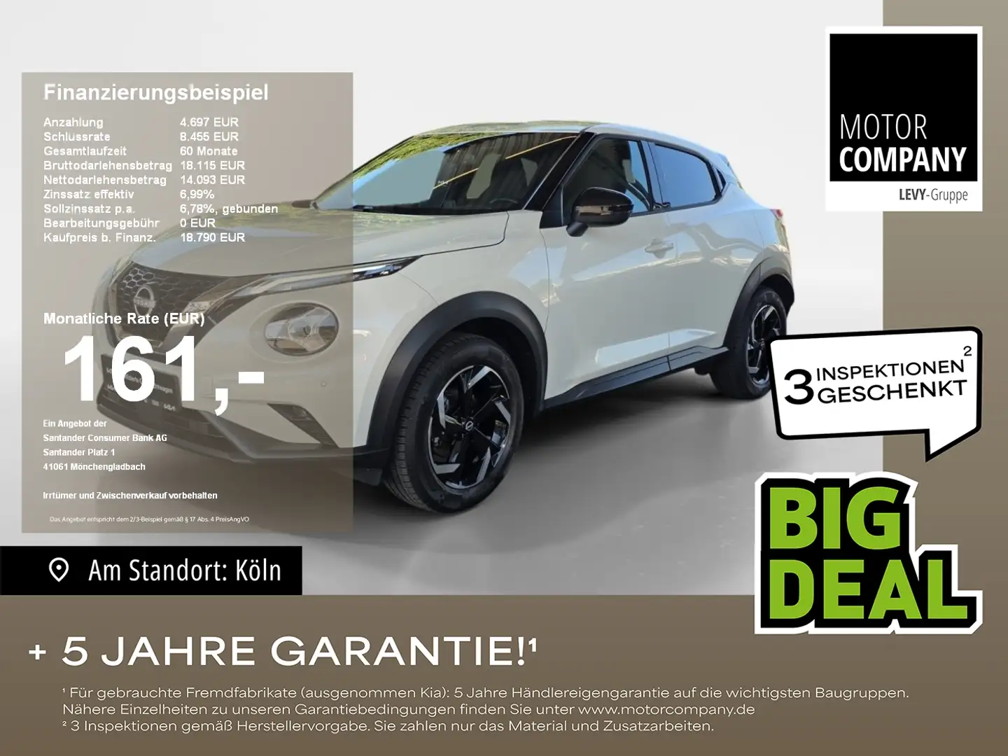 Nissan Juke 1.0 DIG-T N-Connecta Keyless+Kamera+LED White - 1