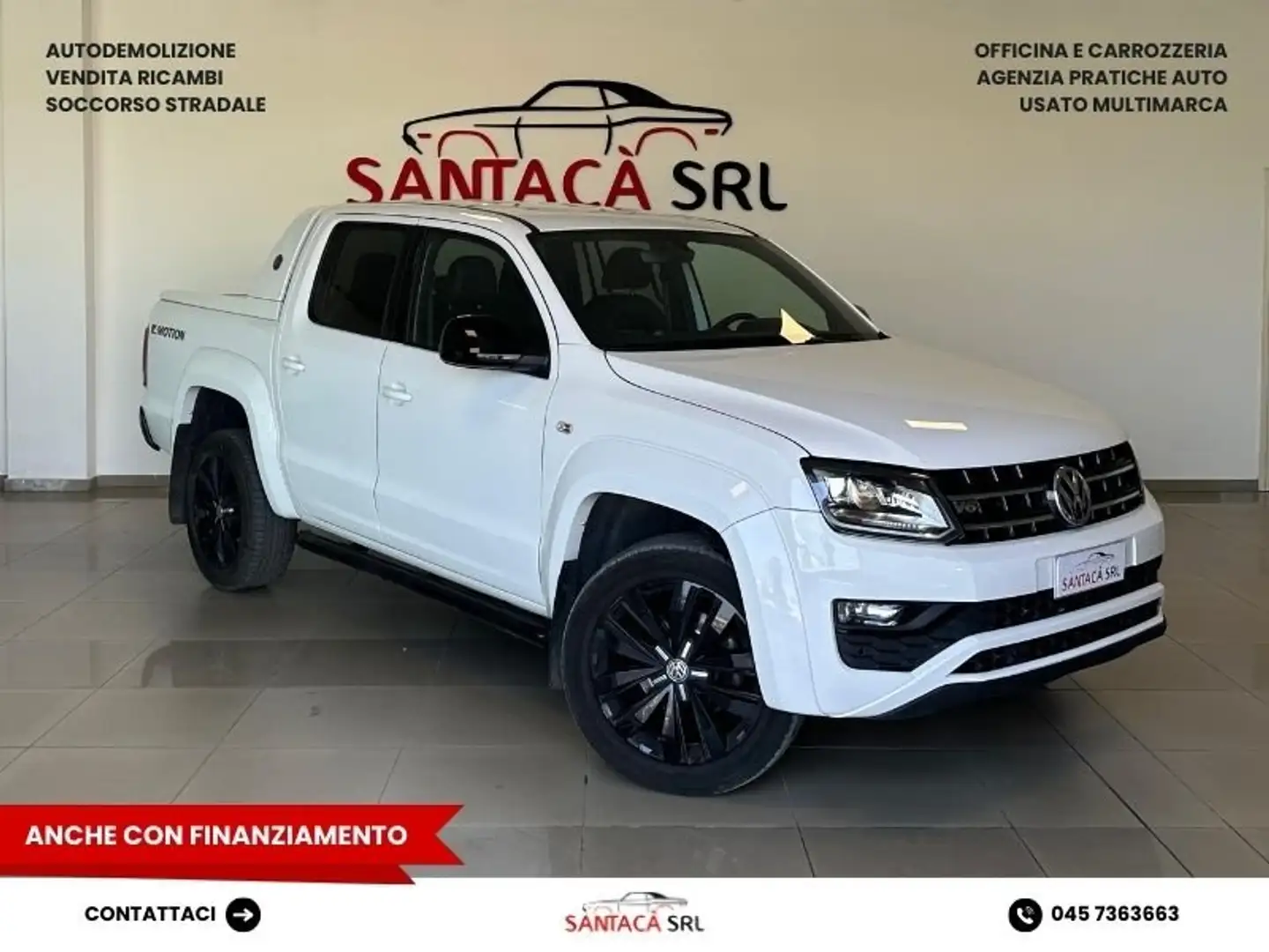 Volkswagen Amarok Amarok I 2017 DC 3.0 V6 Aventura 4motion Perm Auto Bianco - 1