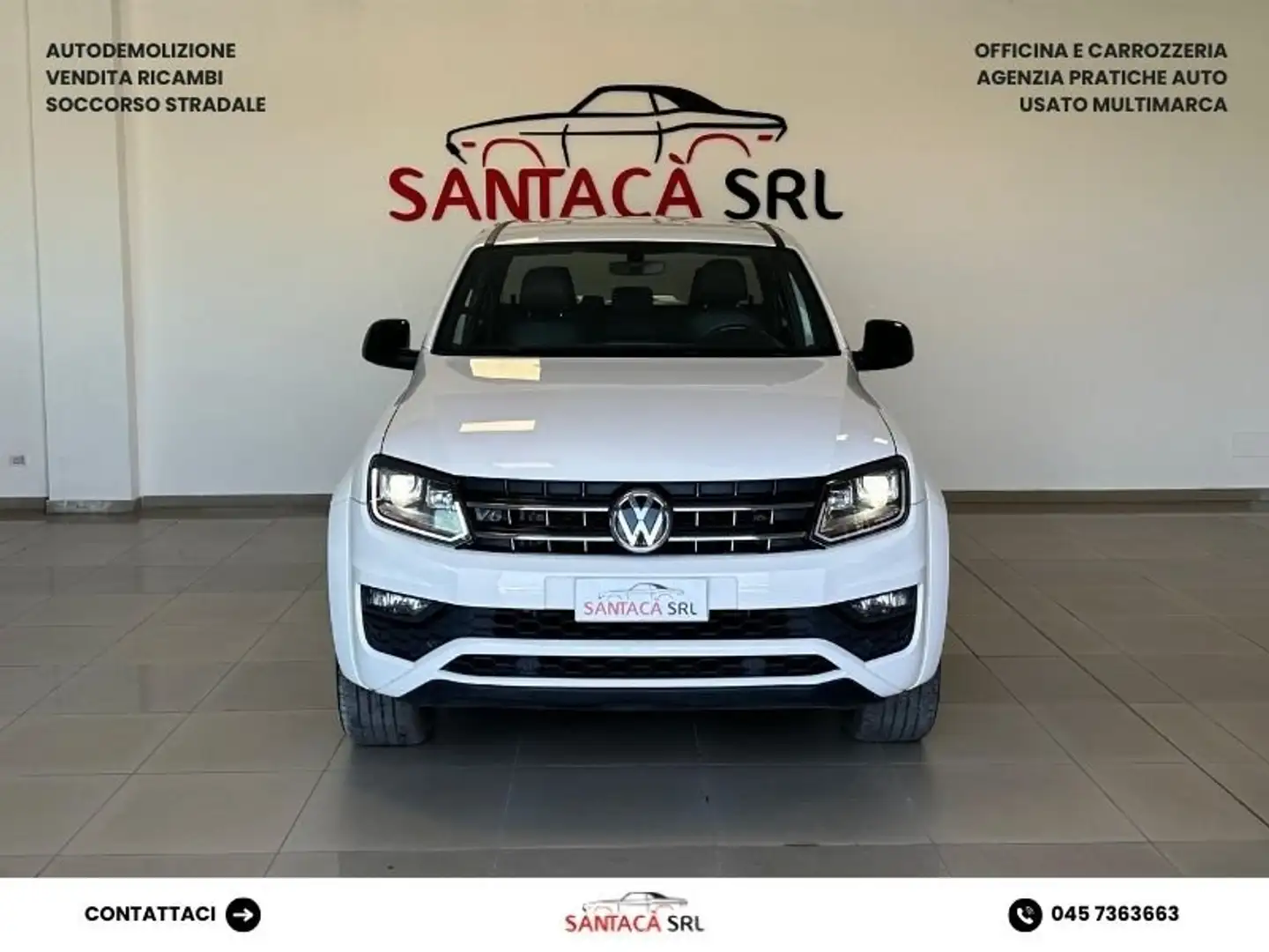 Volkswagen Amarok Amarok I 2017 DC 3.0 V6 Aventura 4motion Perm Auto Bianco - 2