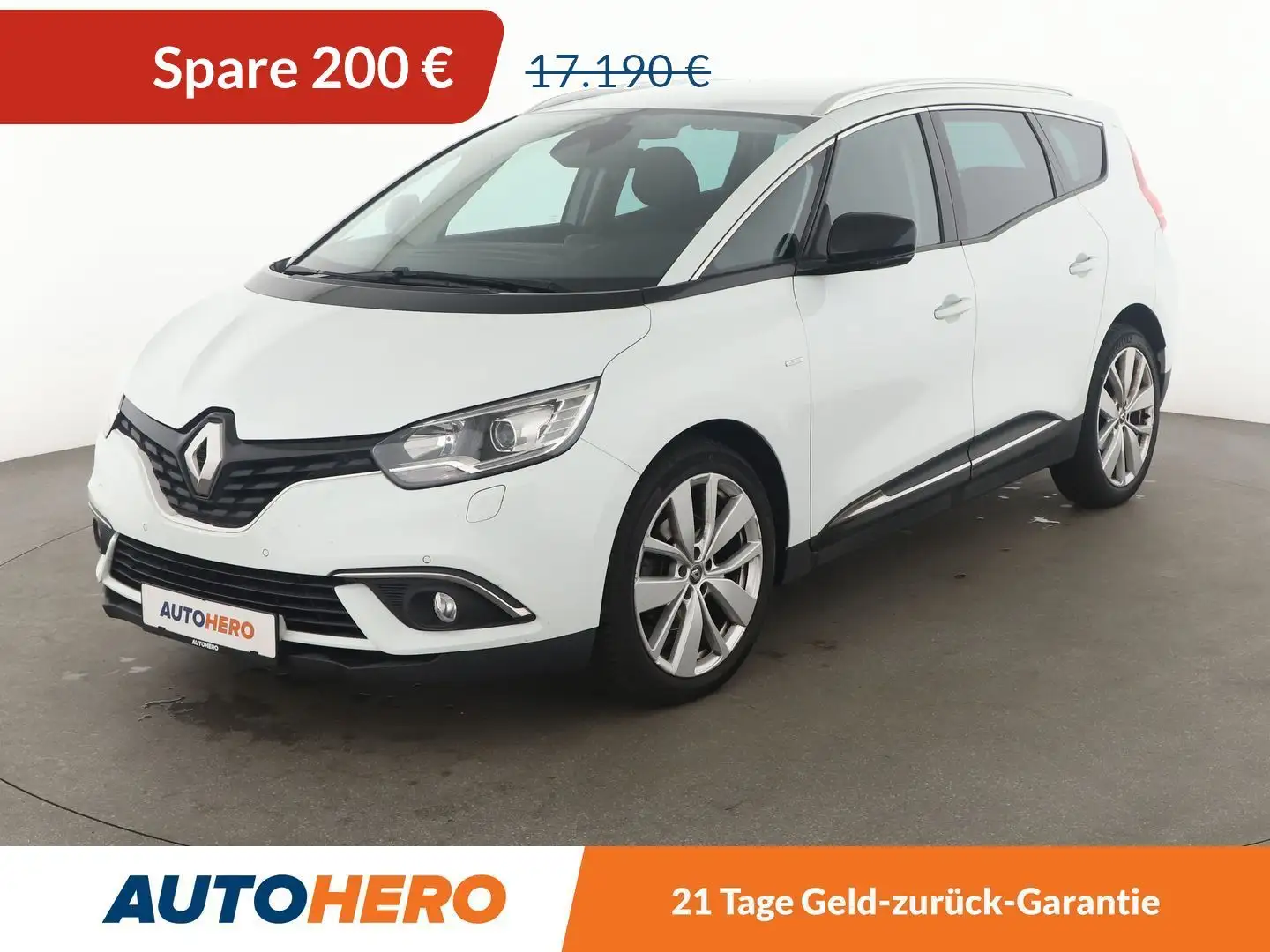 Renault Grand Scenic 1.3 TCe Limited Aut.*NAVI*PDC*SHZ*TEMPO* Weiß - 1