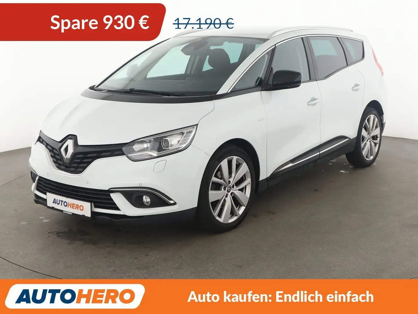 Renault Grand Scenic 1.3 TCe Limited Aut.*NAVI*PDC*SHZ*TEMPO* Weiß - 1