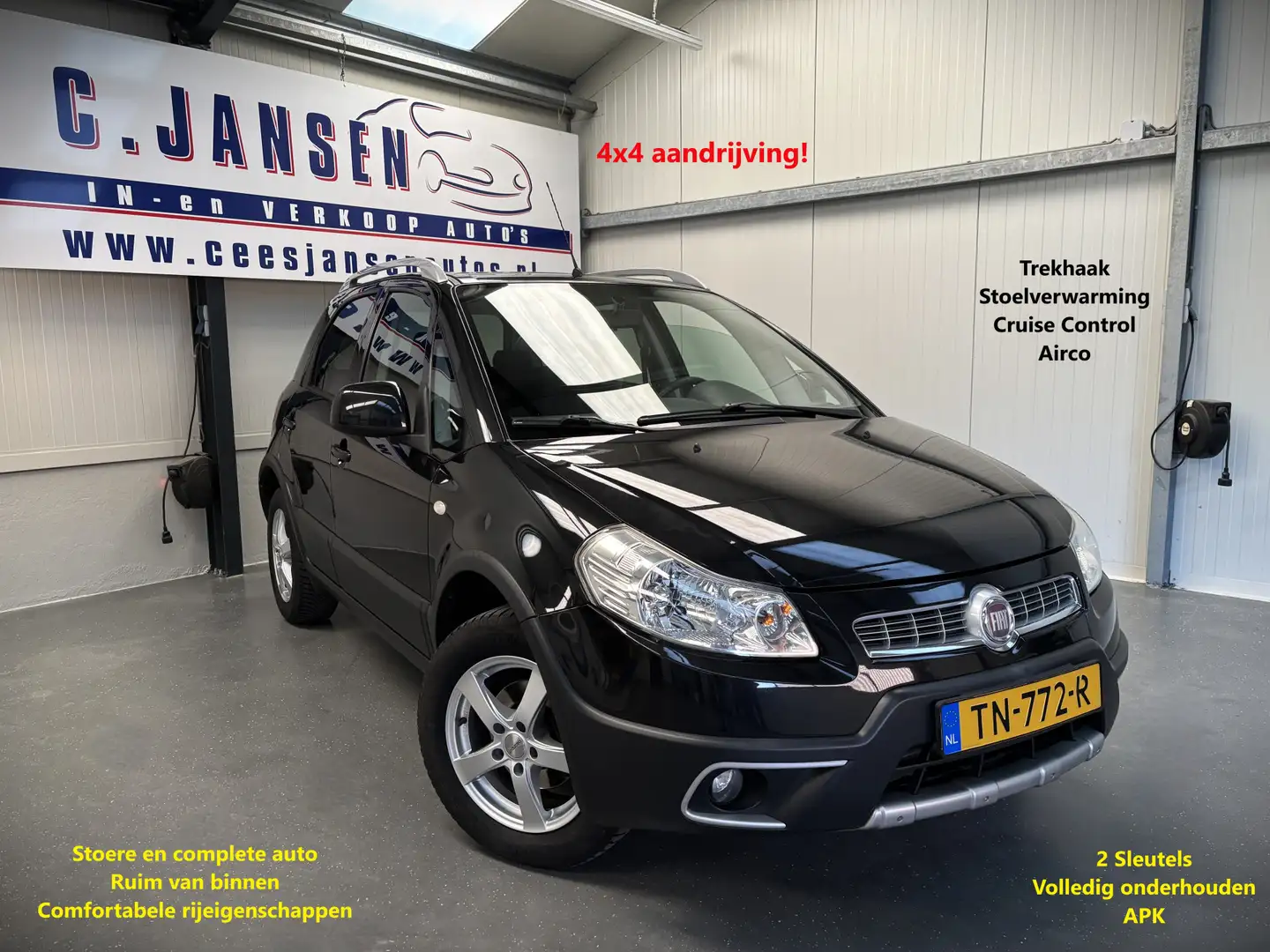 Fiat Sedici 1.6-16V Experience - 4x4 !! MOOI !! Negro - 1