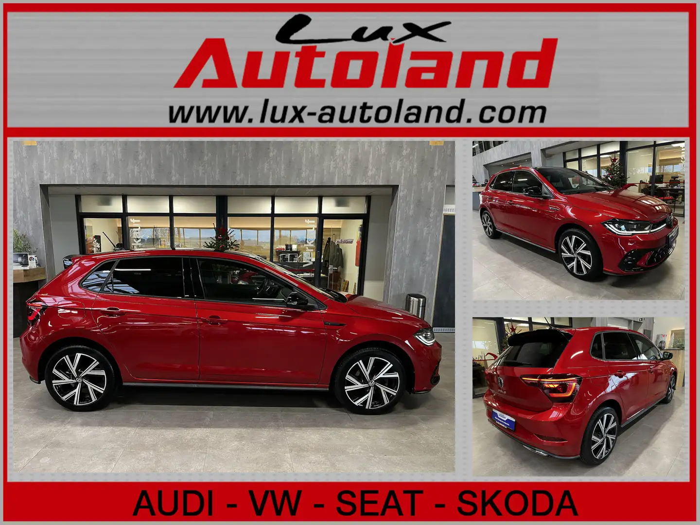Volkswagen Polo R-Line DSG Navi ACC Matrix IQ 17´ Roof Rouge - 1