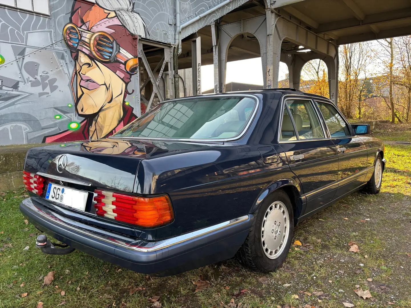 Mercedes-Benz S 260 SE VOLLAUSSTATTUNG "AIRRIDE" orig. 159TKM Albastru - 2