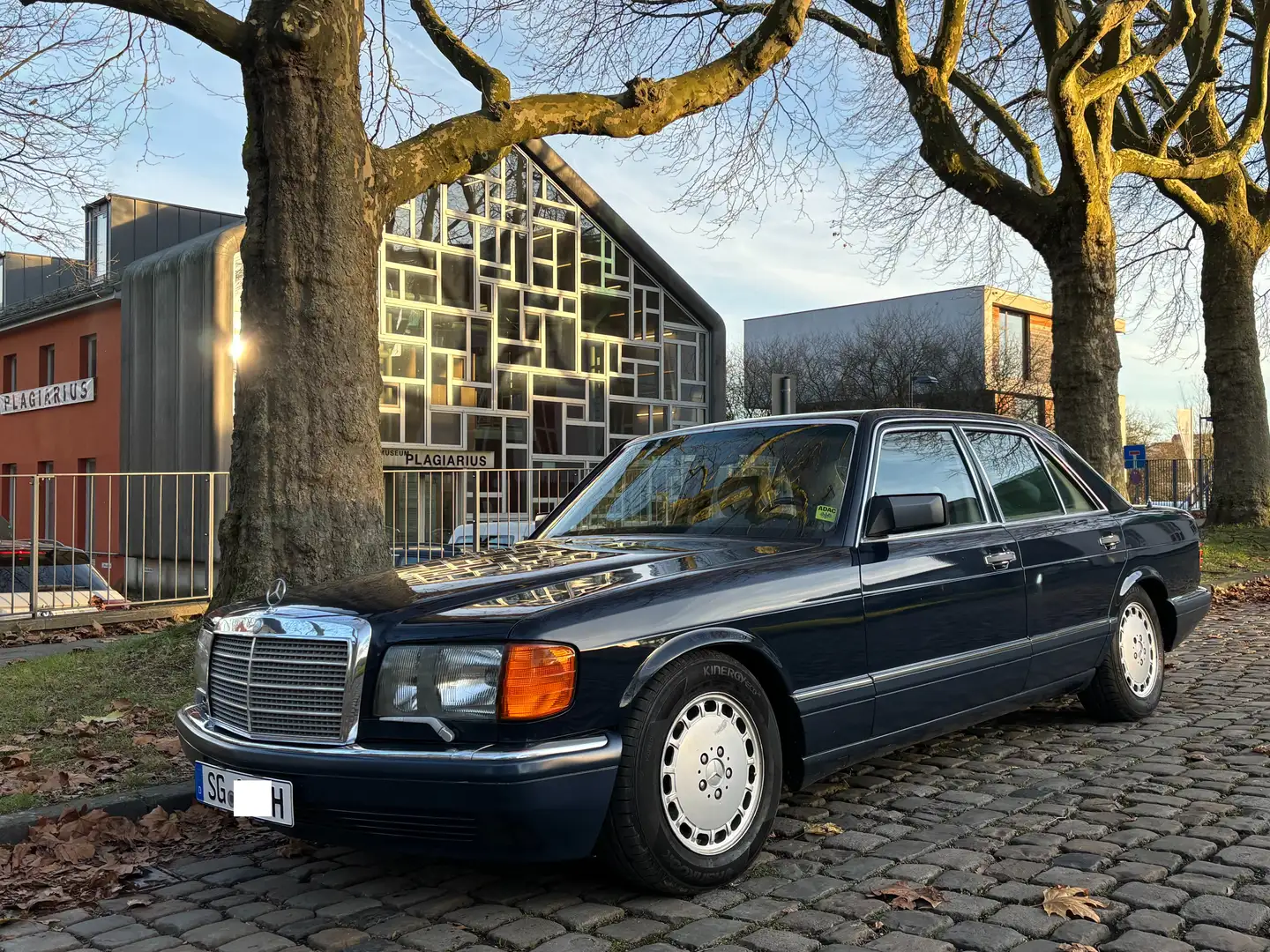 Mercedes-Benz S 260 SE VOLLAUSSTATTUNG "AIRRIDE" orig. 159TKM Albastru - 1