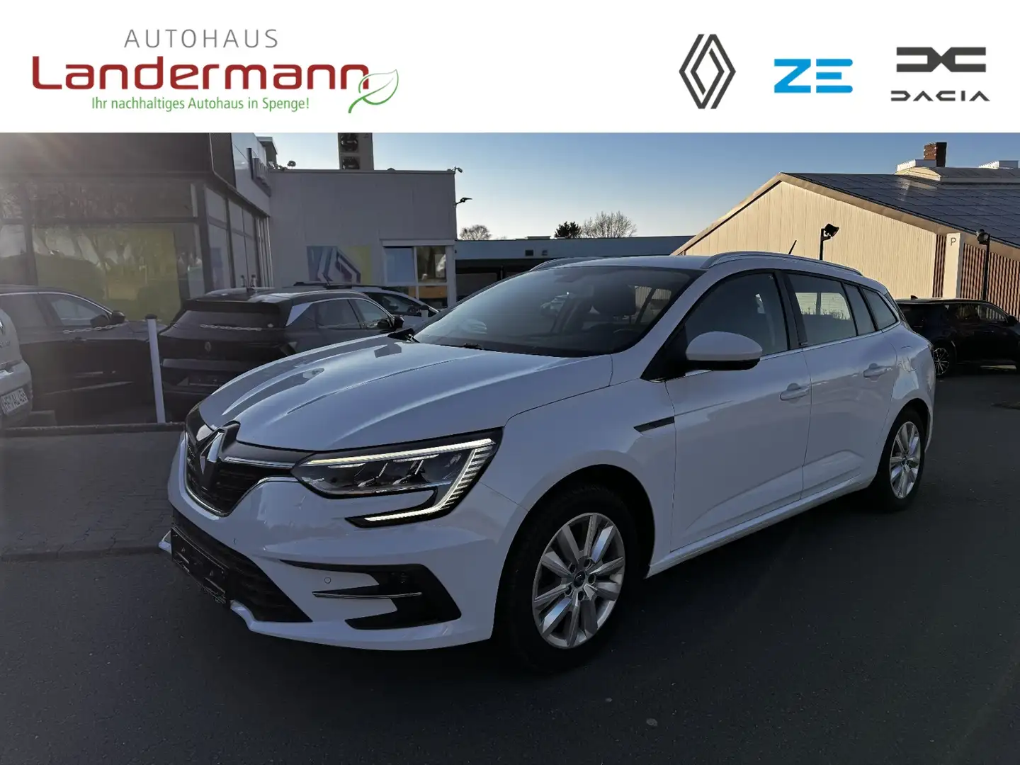 Renault Megane GRANDTOUR ZEN E-TECH PLUG-IN HYBRID160 SITZH Blanc - 1