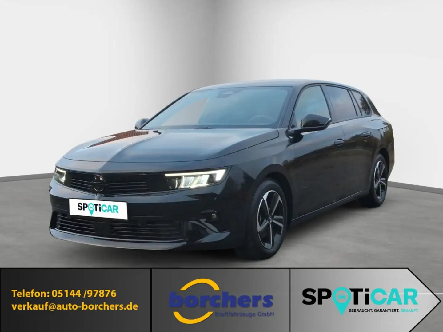 Opel Astra Sports Tourer 1.2 Turbo Automatik GS Zwart - 1