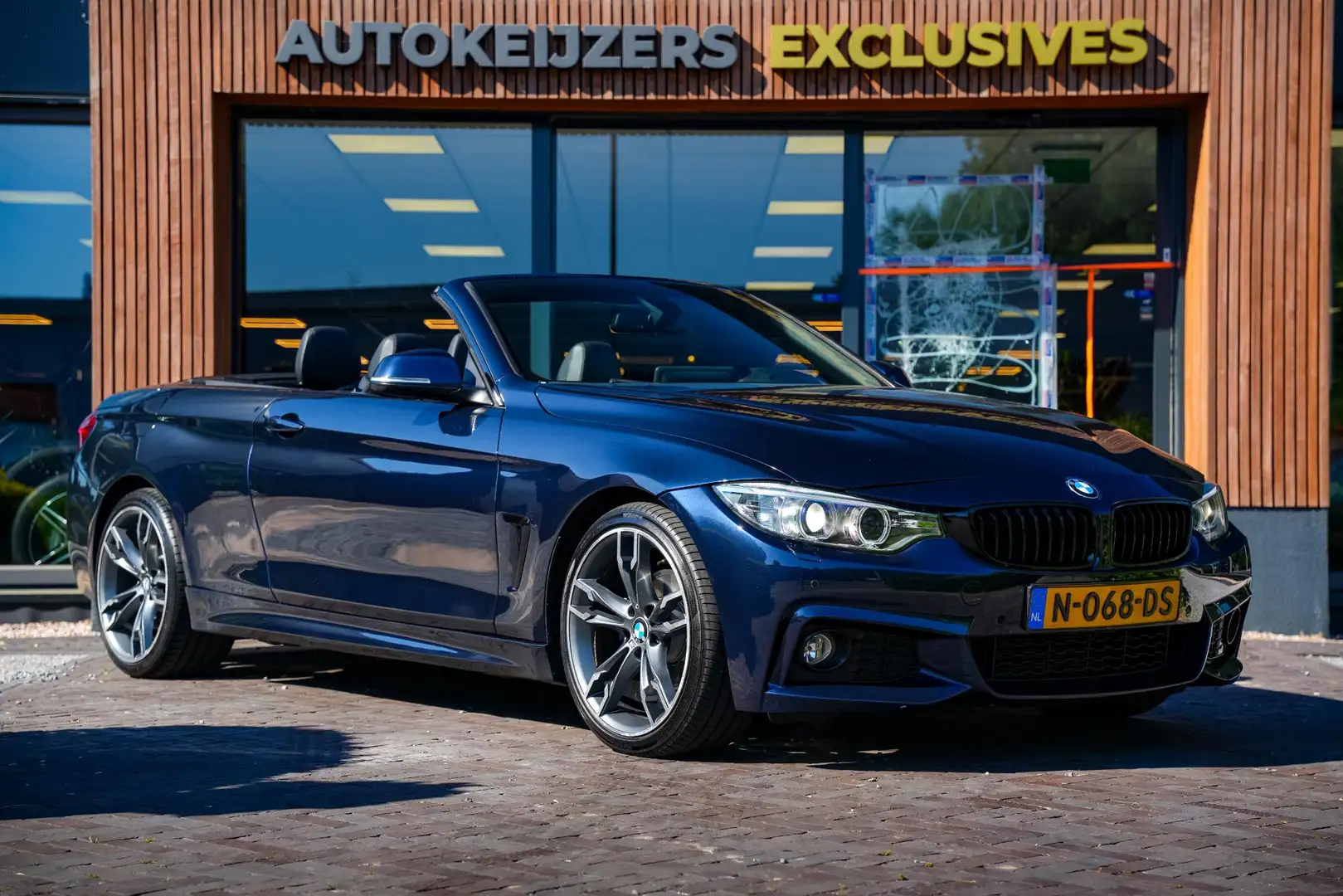 BMW 428 4-serie Cabrio 428i Essential M Pakket Sportstoele Синій - 1