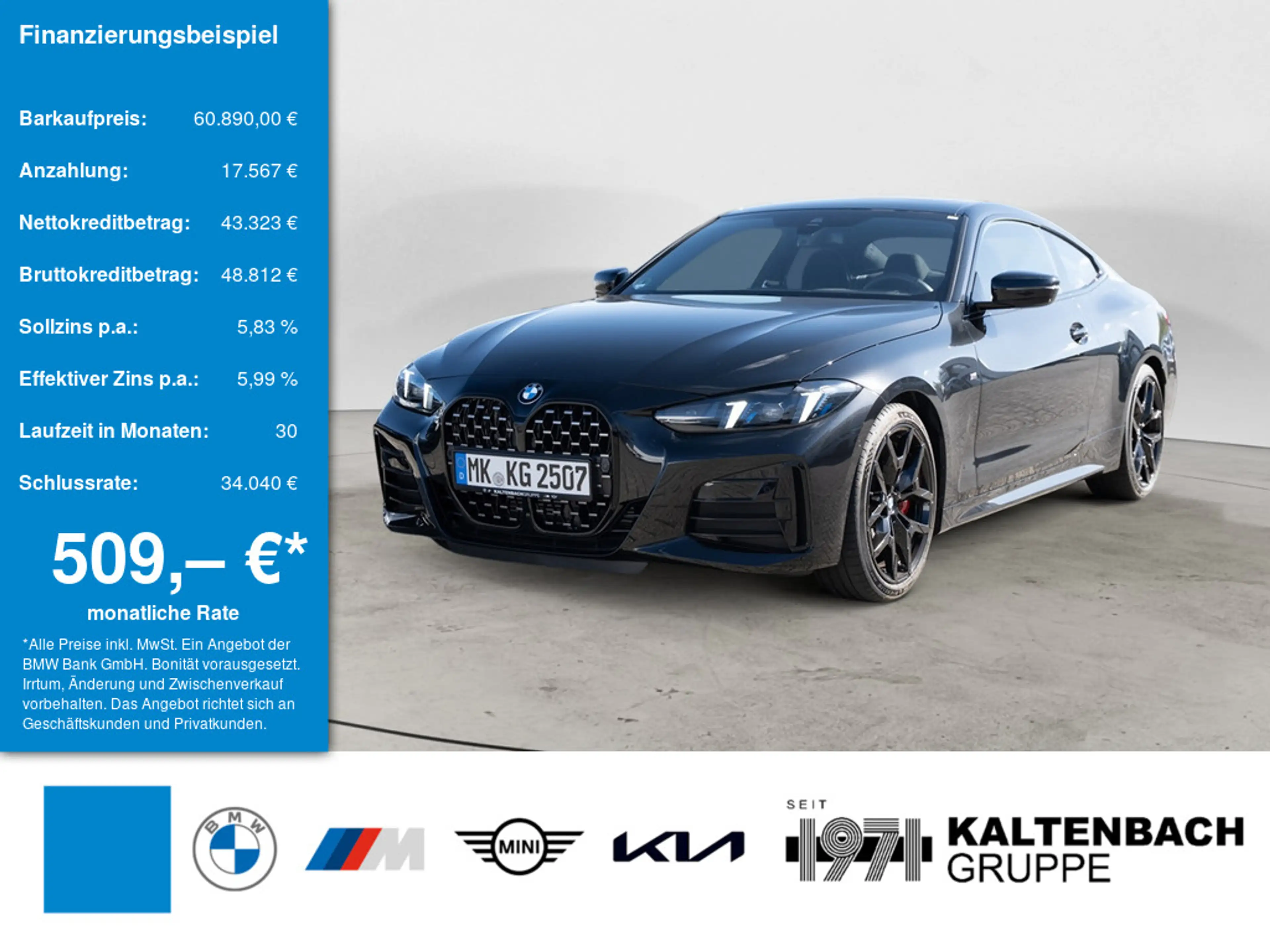 BMW 430 d xDrive M-Sport Pro HGSD HUD 360° LED SHZ
