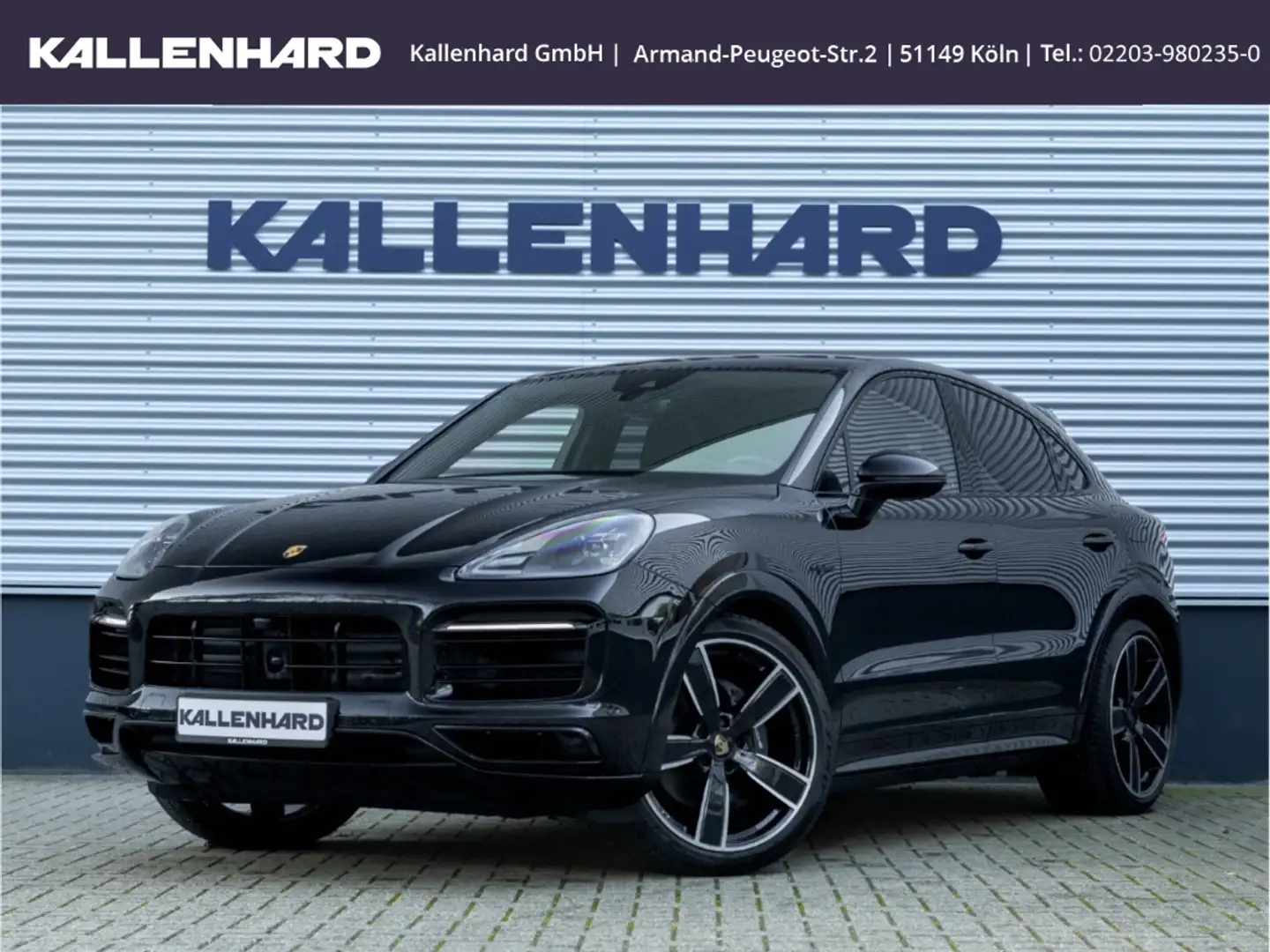 Porsche Cayenne Coupe E-Hybrid 3.0-Pano-SportChrono-AHK-Luftfederu Schwarz - 2