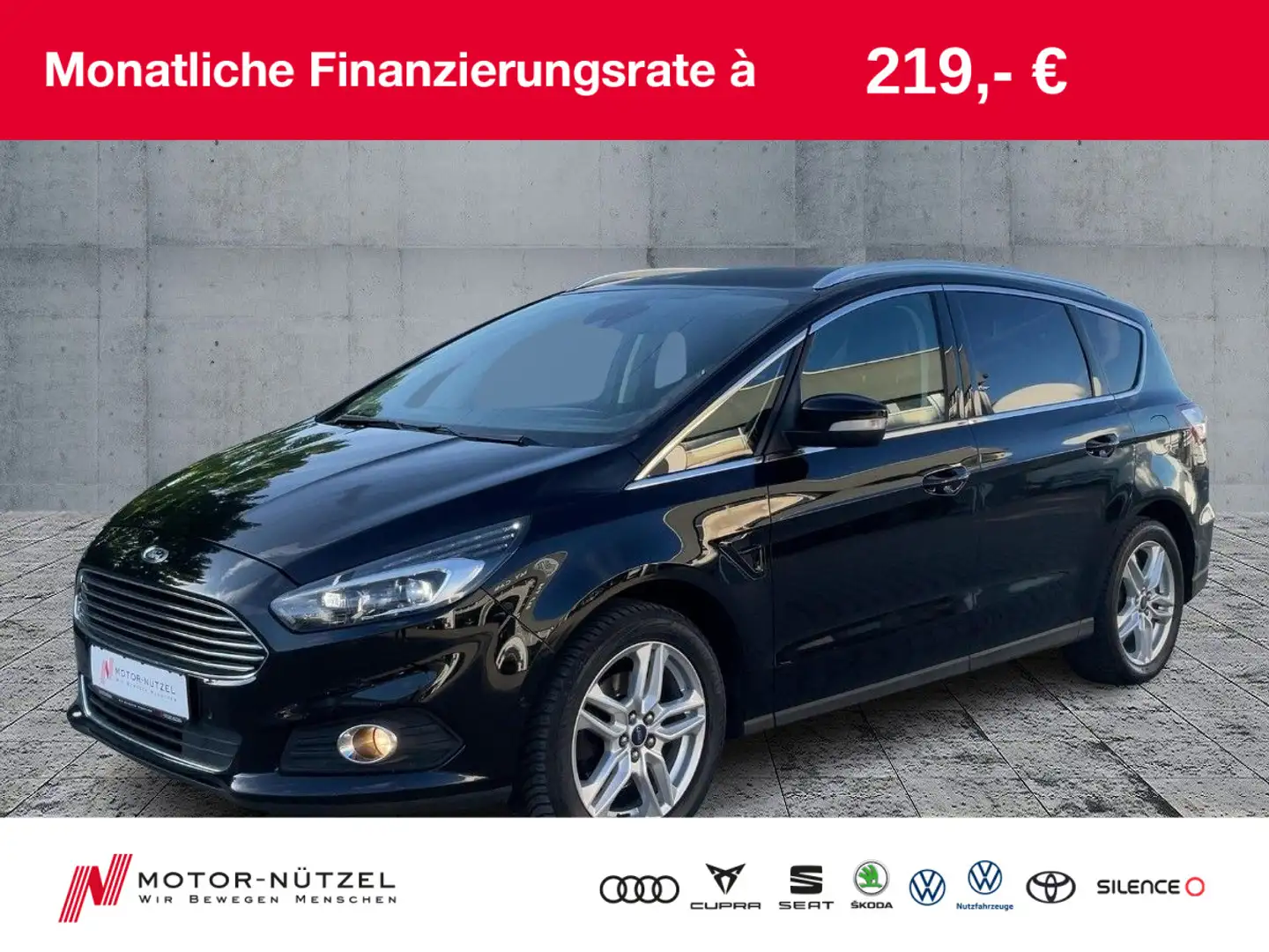 Ford S-Max 1.5 EcoBoost TITANIUM LED+NAV+SHZ+RFK+18" Schwarz - 1