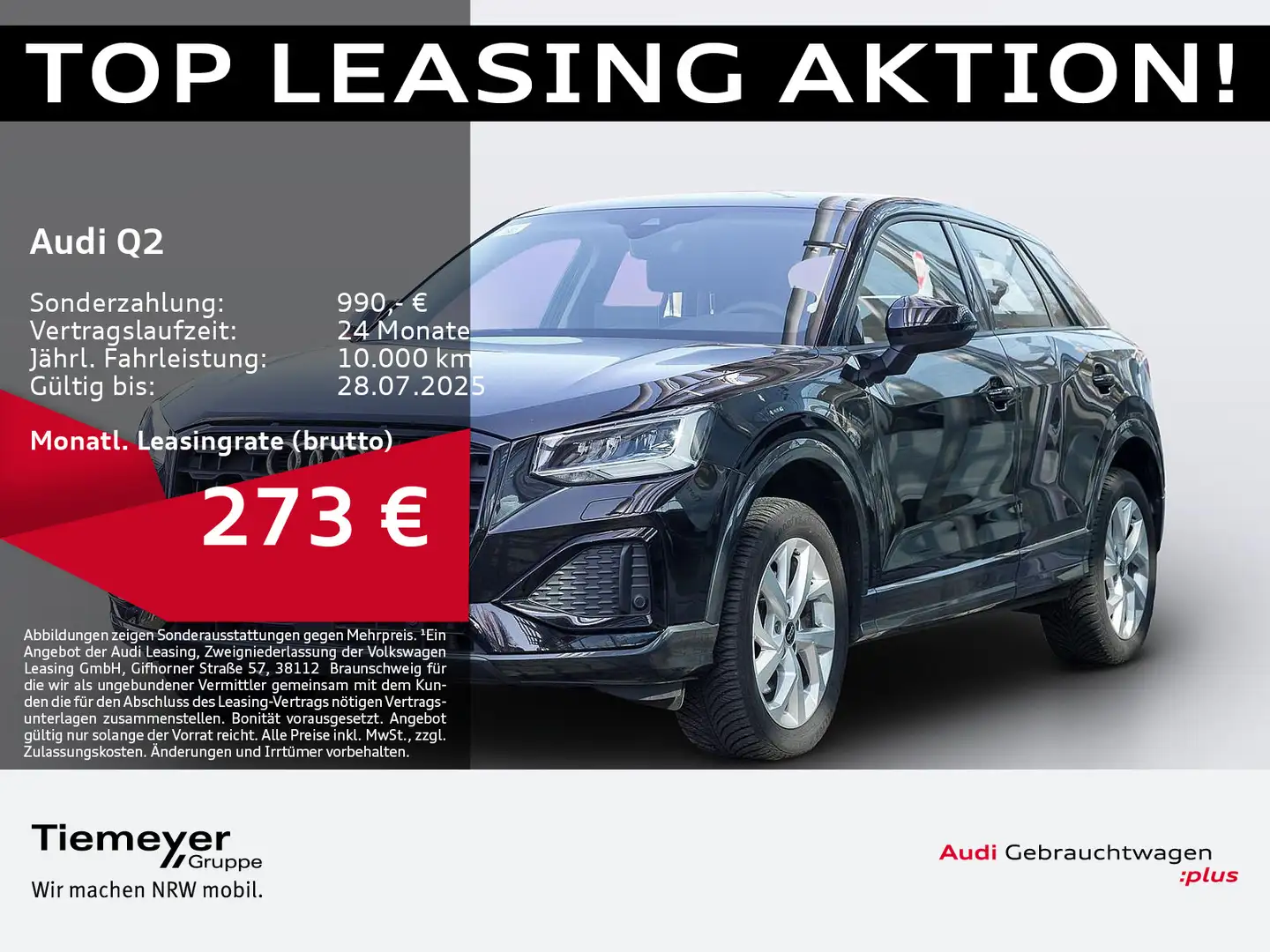 Audi Q2 35 TDI ADVANCED LM17 LEDER KAMERA VORB. AHK Schwarz - 1