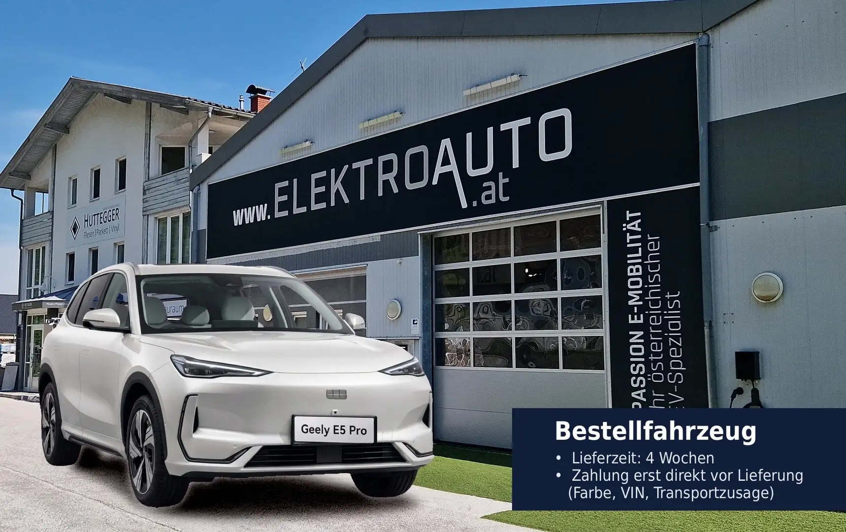 Geely E5 Pro 60kWh Bestellungskauf 6000 Rabatt OHNE Konditionen (Eintausch, Leasing) Listenpreis 38.830, kurze Lieferzeit 4 Wochen Grau - 1
