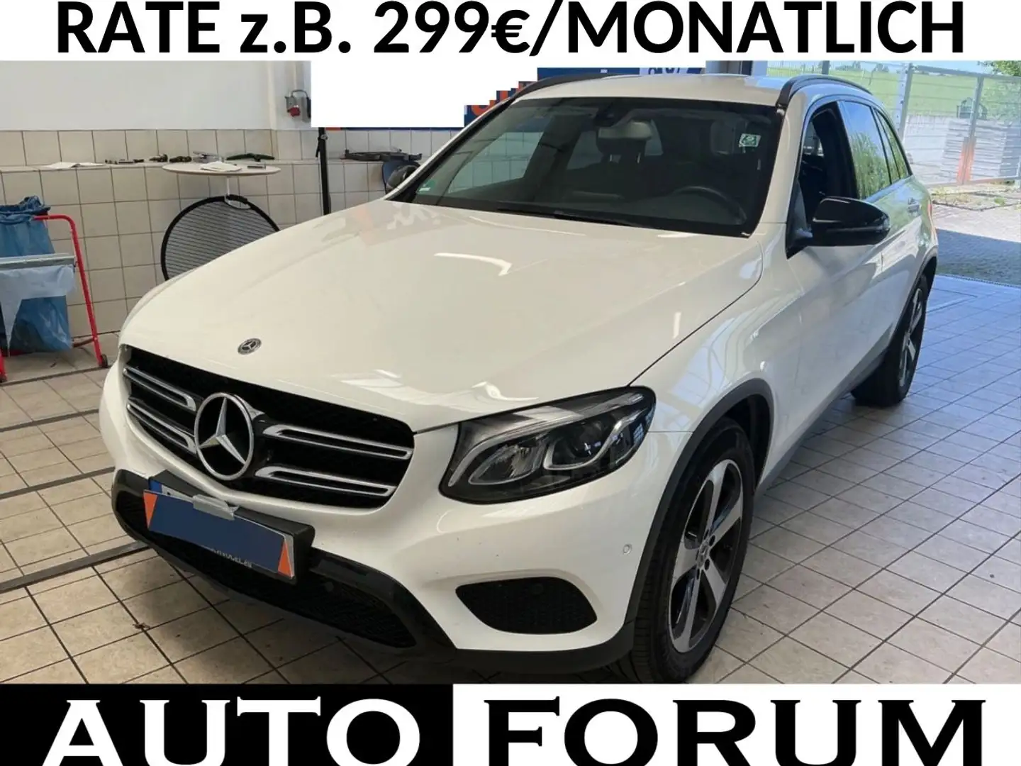Mercedes-Benz GLC 250 4M EXCLUSIVE NIGHT LEDER NAVI AHK CAM Weiß - 1